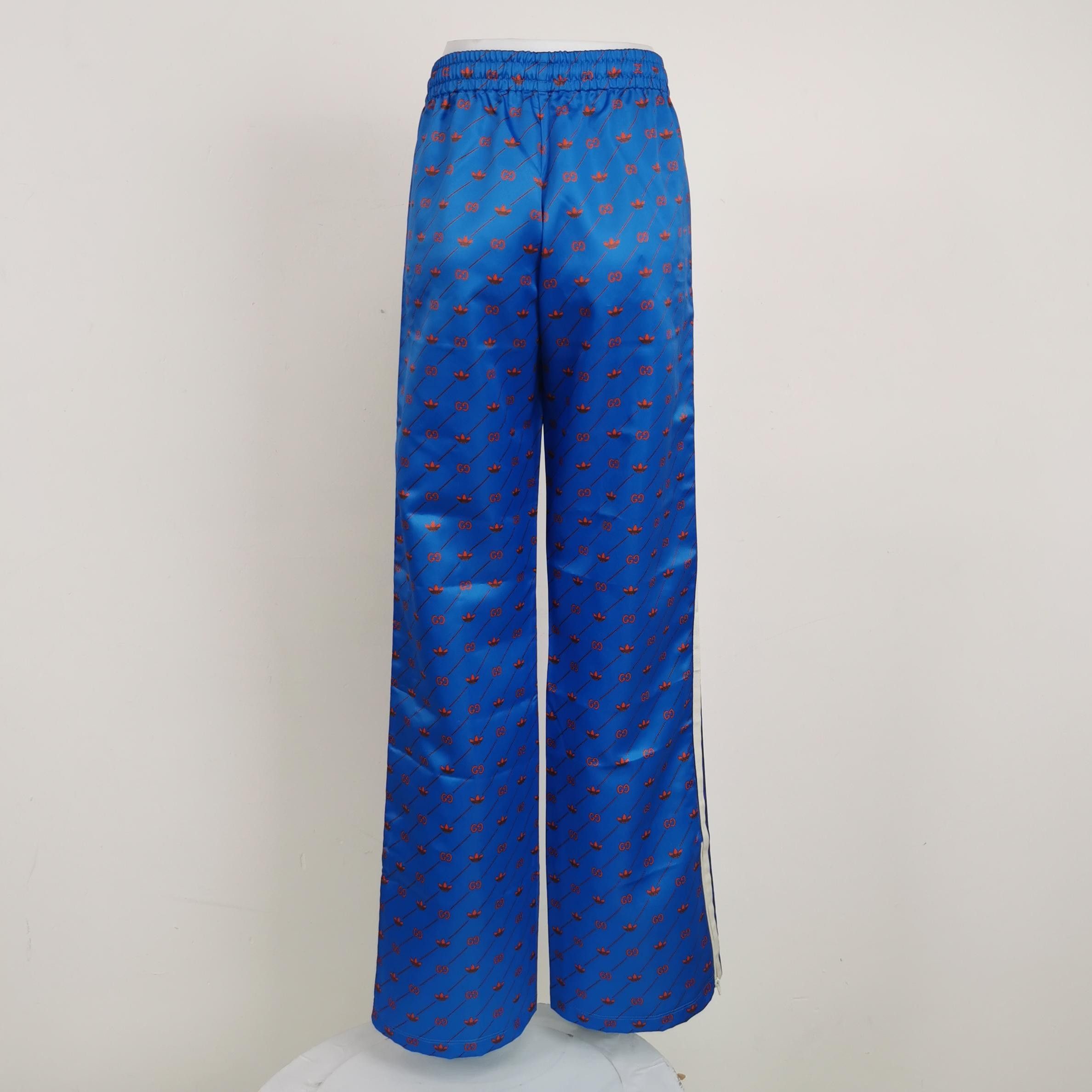 Gucci Gucci x adidas Collaborative Blue Logo Track Pants Size 28" / US 6 / IT 42 - 3 Thumbnail