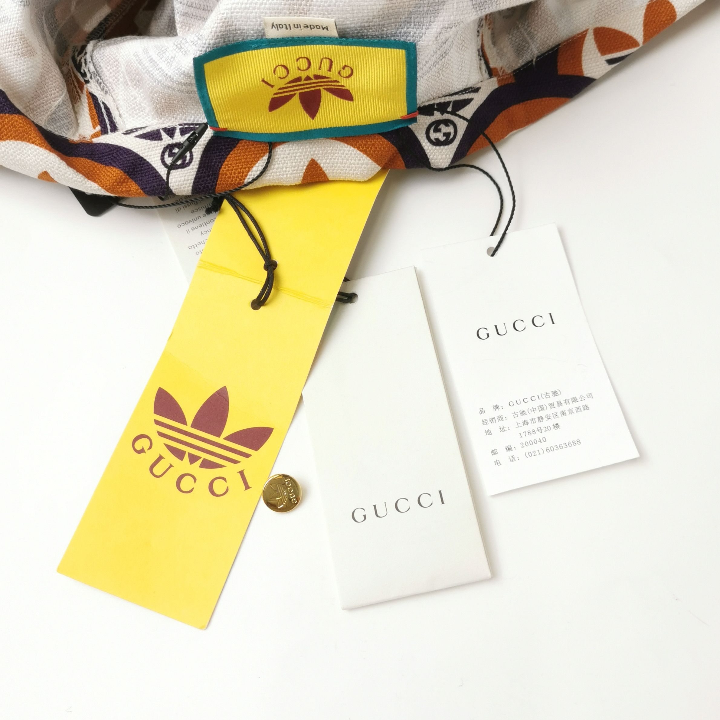 Gucci Gucci x adidas Trefoil Logo Print Short-Sleeve Shirt Size L / US 10 / IT 46 - 5 Thumbnail