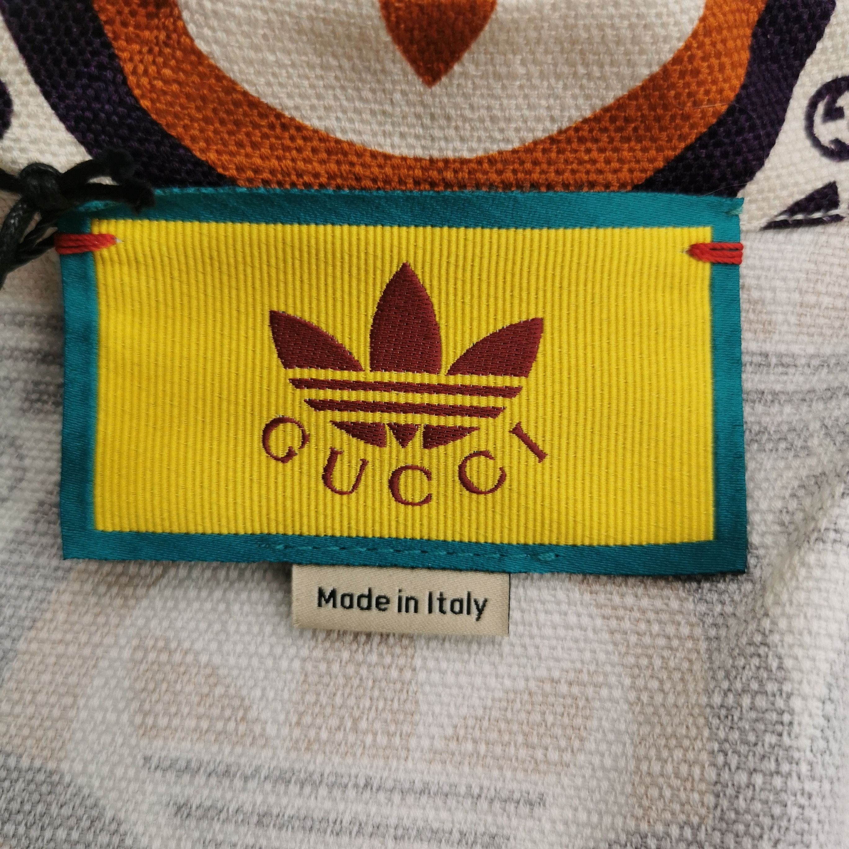 Gucci Gucci x adidas Trefoil Logo Print Short-Sleeve Shirt Size L / US 10 / IT 46 - 7 Thumbnail