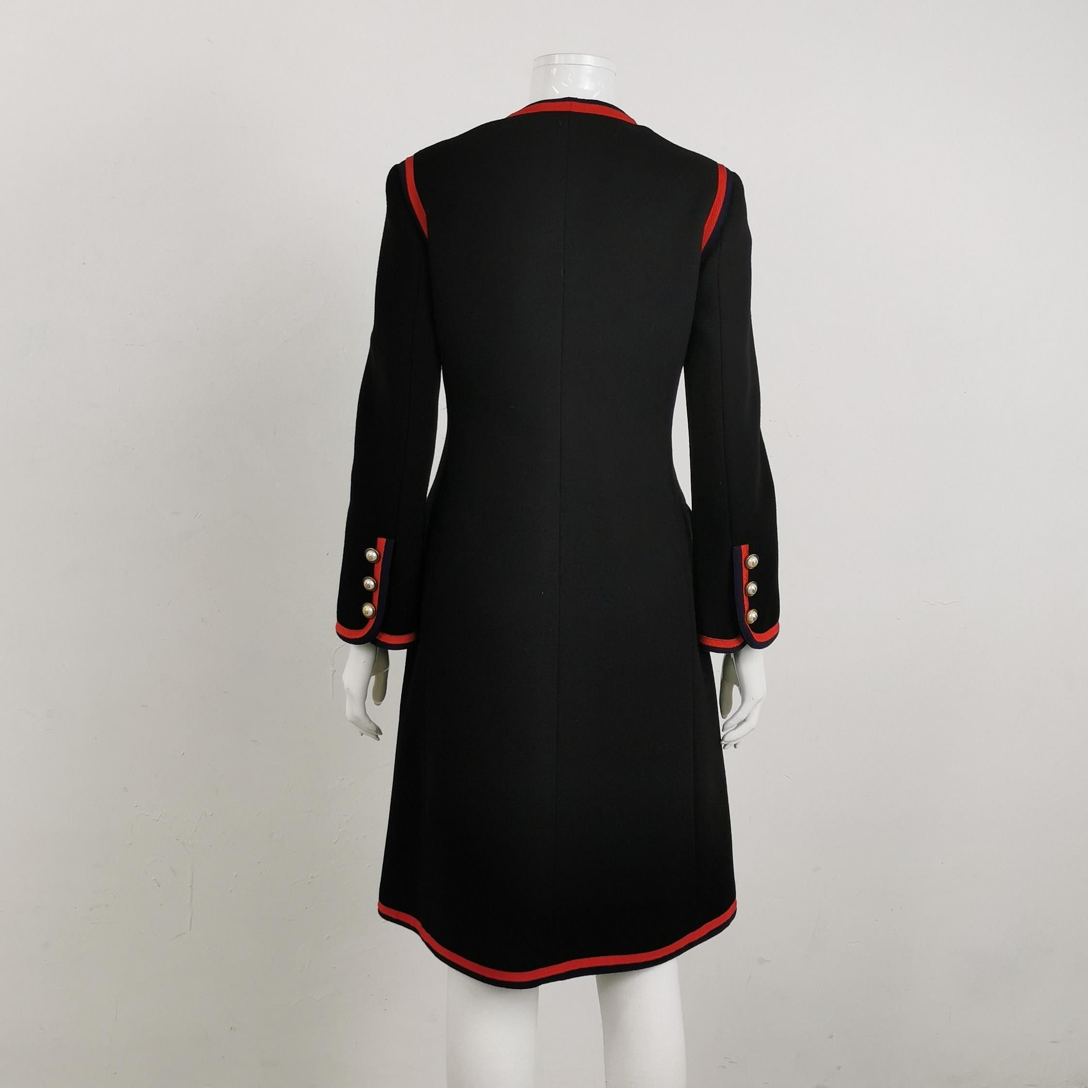 Gucci Gucci Wool Colorblock Round Neck Coat S Size M / US 6-8 / IT 42-44 - 3 Thumbnail