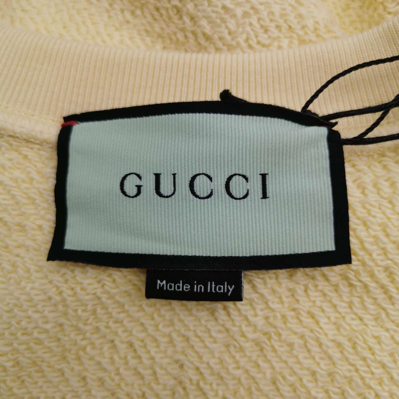 Gucci Gucci Yellow Logo Crewneck Sweatshirt M Size M / US 6-8 / IT 42-44 - 12 Thumbnail