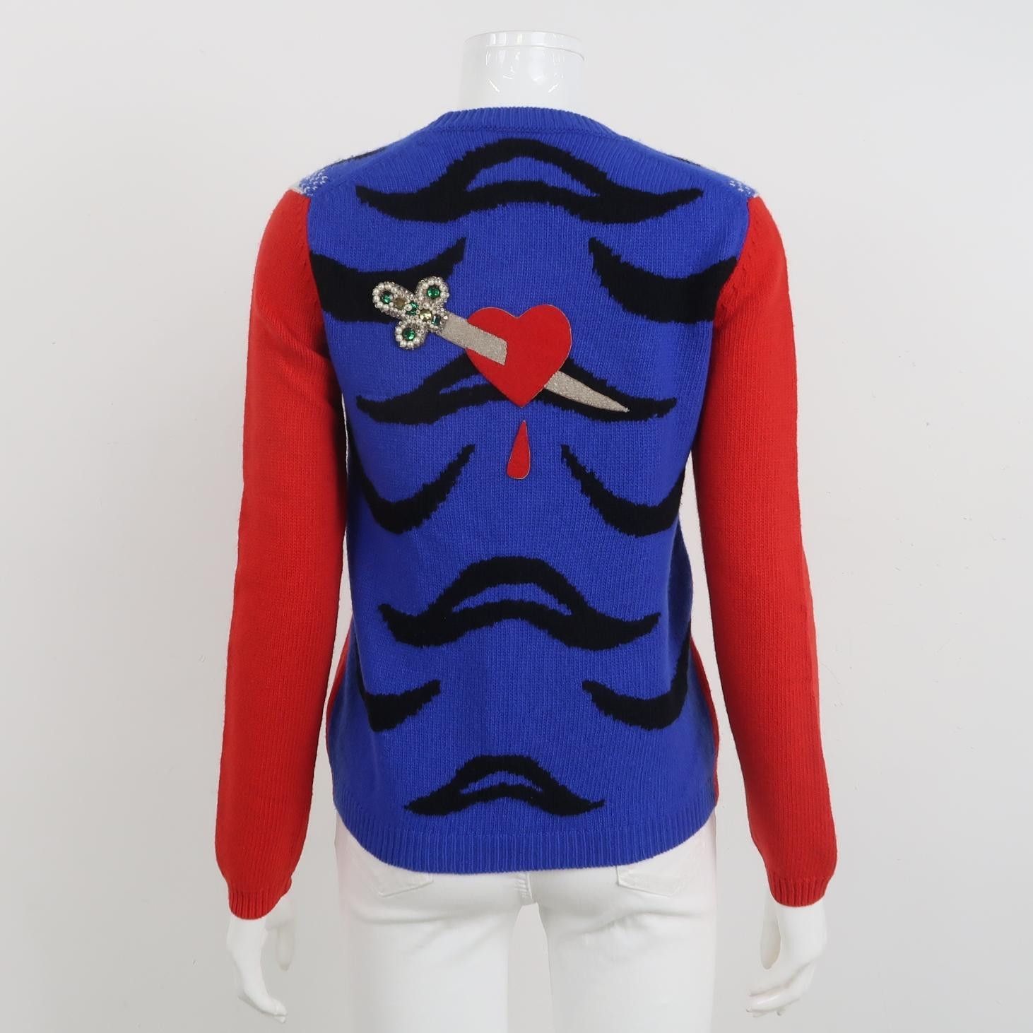 Gucci Gucci Red Ram Head Crewneck Sweater M Size M / US 6-8 / IT 42-44 - 3 Thumbnail