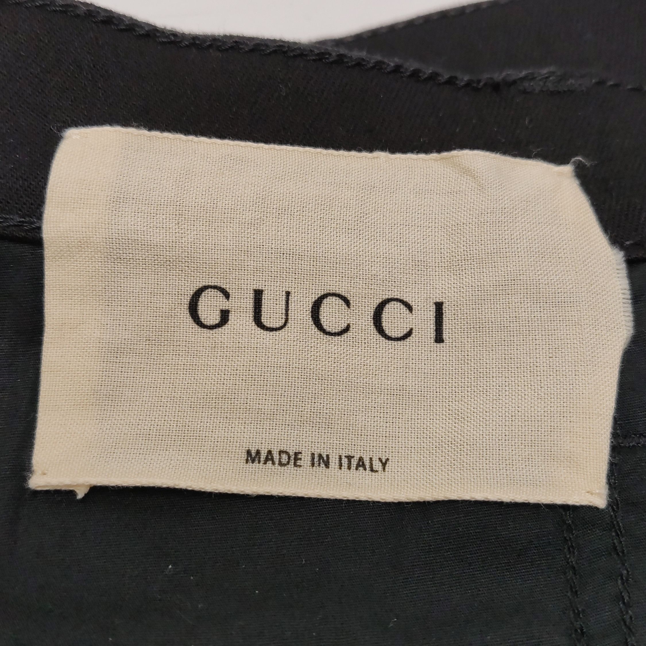 Gucci Gucci Cotton Solid Black Pants Size M Size 28" / US 6 / IT 42 - 8 Thumbnail
