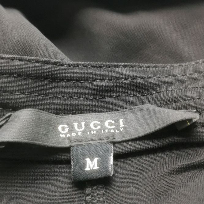 Gucci Gucci M Size Solid V-Neck Lace-Up Dress Size M / US 6-8 / IT 42-44 - 9 Thumbnail