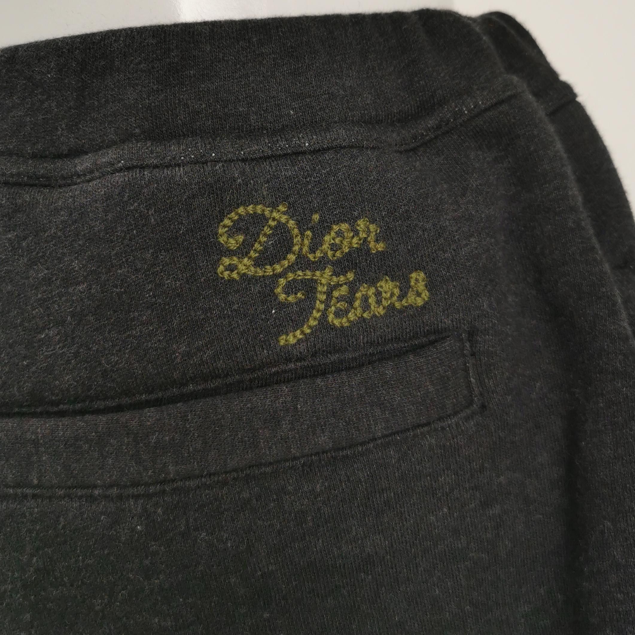 Dior Dior S Size Black DIOR TEARS Logo Sweatpants Size US S / EU 44-46 / 1 - 5 Thumbnail