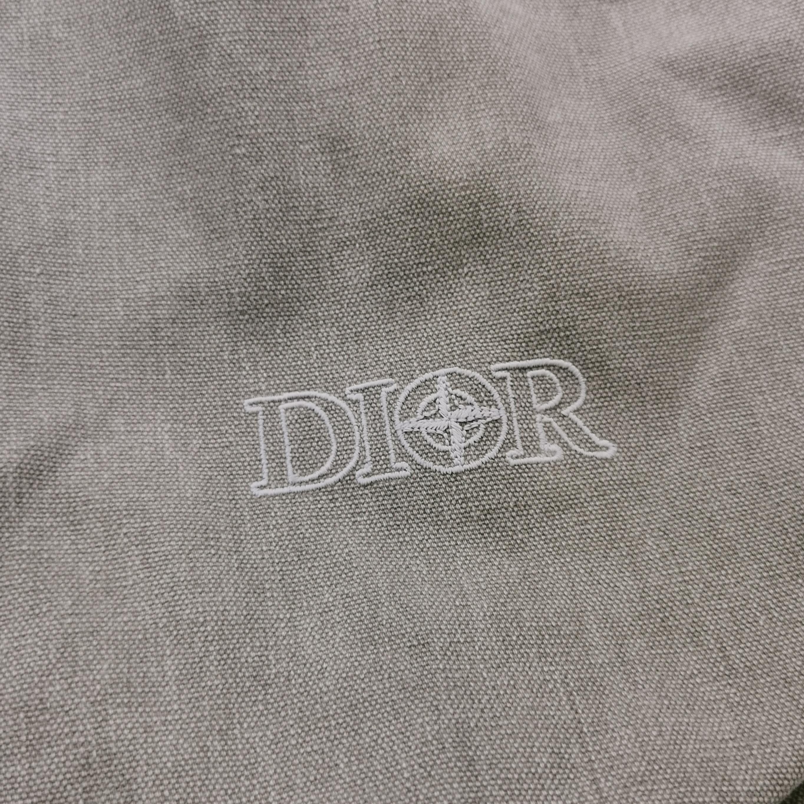 Dior Dior Gray Cotton Logo Embroidered Shirt Size US S / EU 44-46 / 1 - 6 Thumbnail