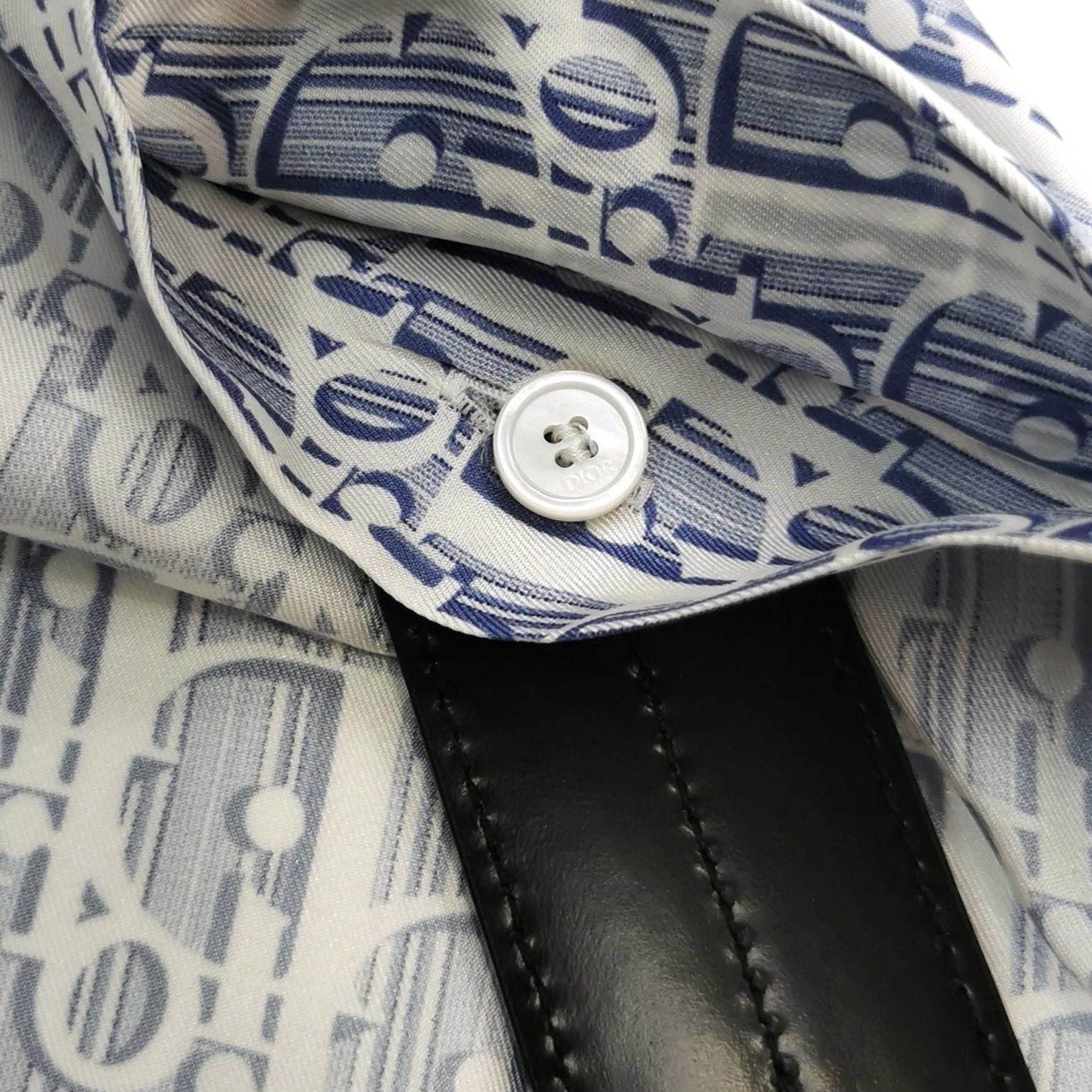 Dior Dior Silk Monogram Short-Sleeve Collared Shirt Size US S / EU 44-46 / 1 - 8 Thumbnail