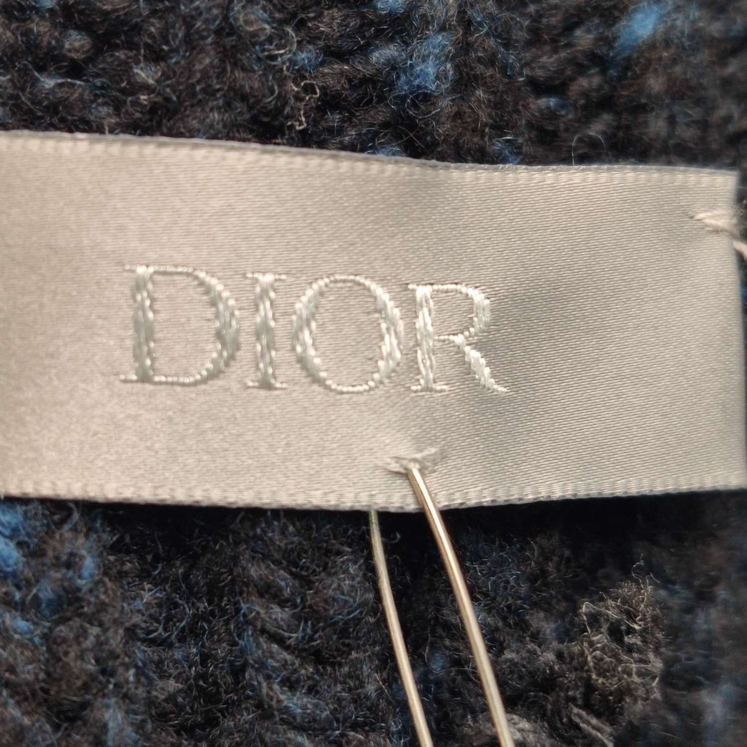Dior Dior Black Distressed V-Neck Wool Cashmere Sweater M Size US M / EU 48-50 / 2 - 8 Thumbnail