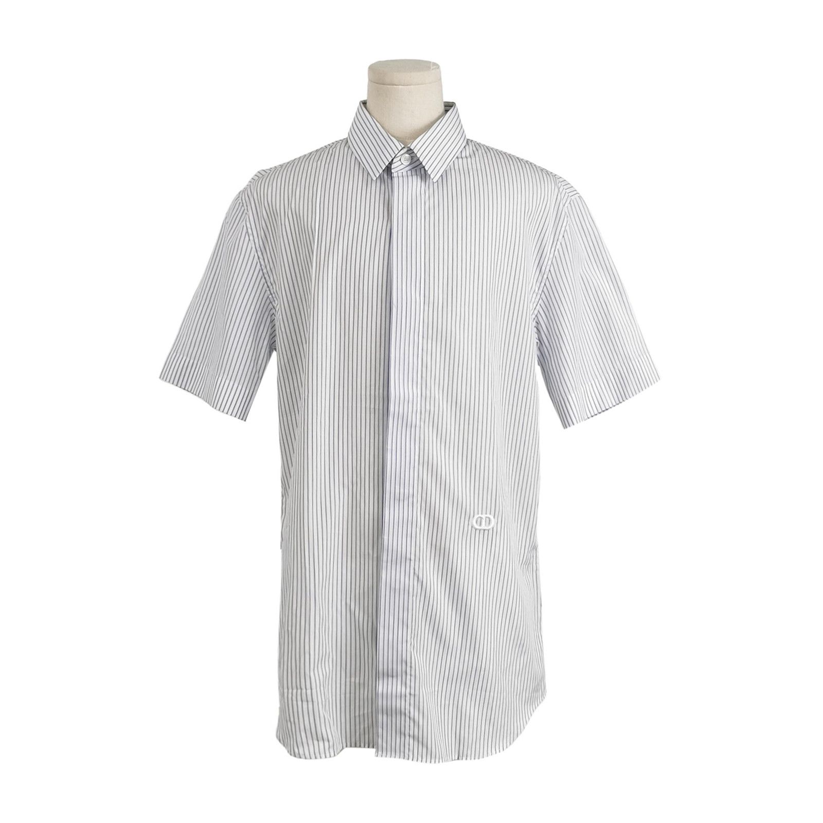 Dior Dior Striped CD Embroidery Short-Sleeve Shirt Size US S / EU 44-46 / 1 - 2 Thumbnail