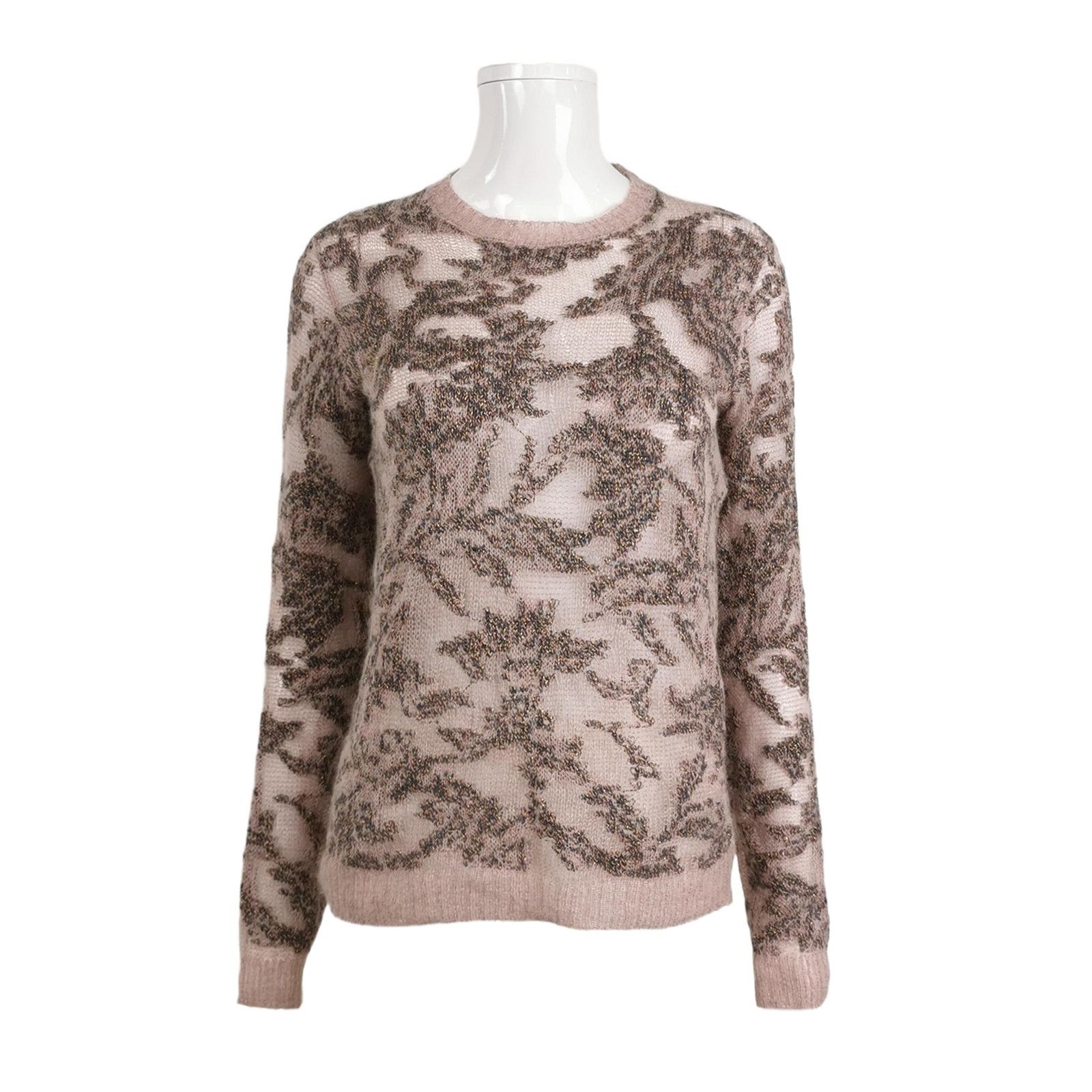 Dior Dior Brocart Pattern Alpaca-Cashmere Sweater Size M / US 6-8 / IT 42-44 - 2 Thumbnail