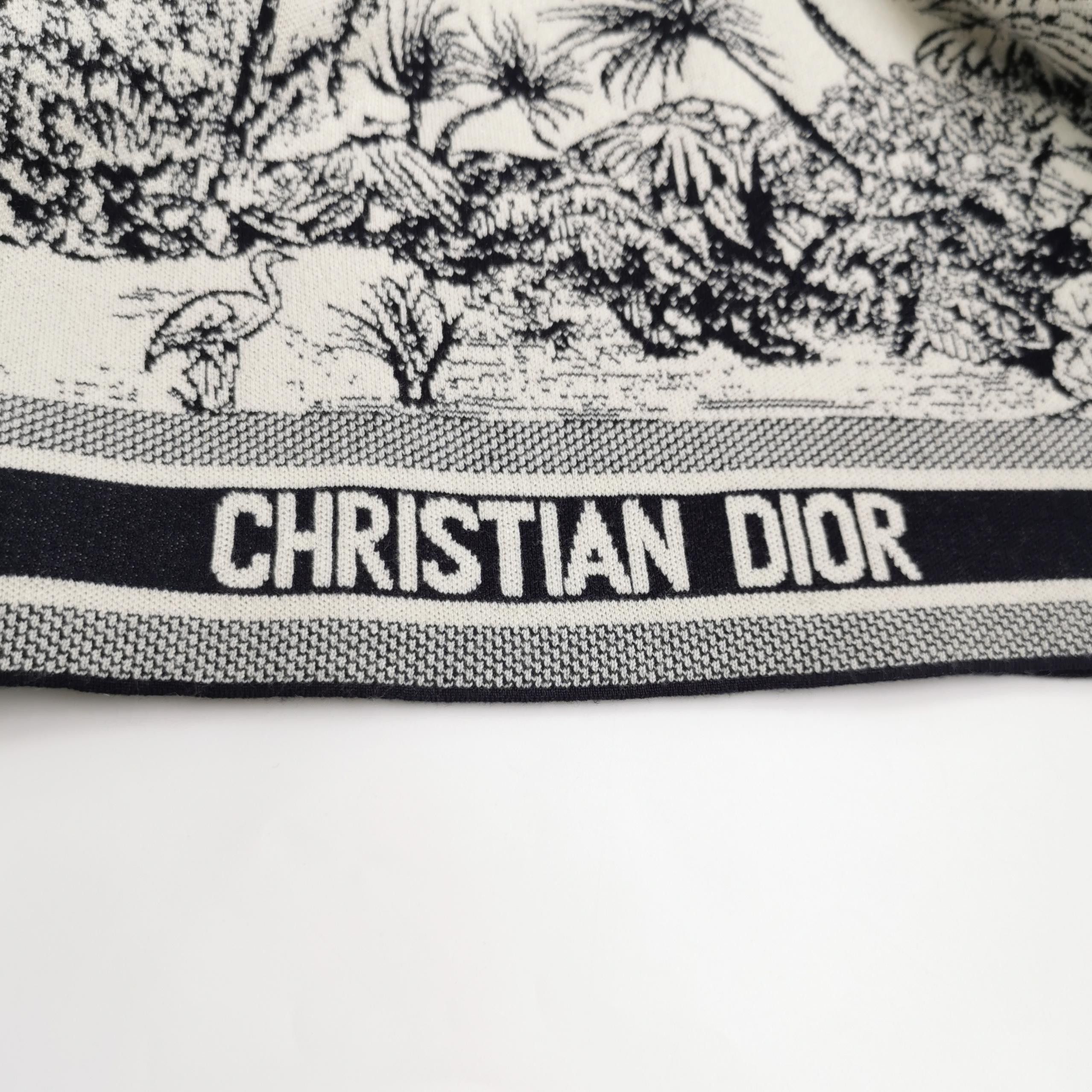 Dior Dior Chez Moi Beige Palm Tree Knit Sweater US2 Size XS / US 0-2 / IT 36-38 - 5 Thumbnail
