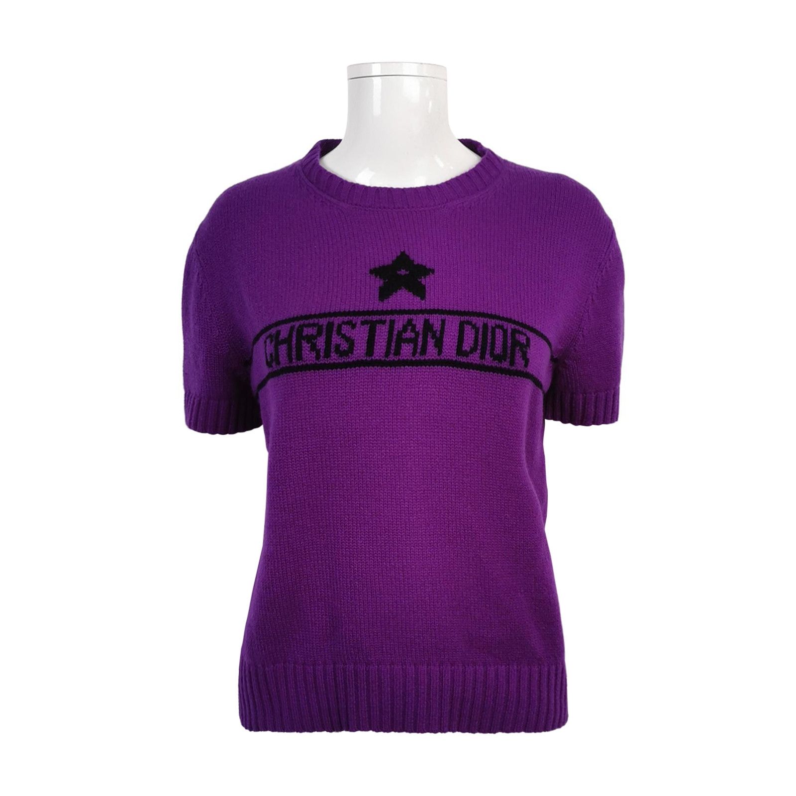 Dior Dior Purple Cashmere Logo Crewneck Sweater XL Size XL / US 12-14 / IT 48-50 - 2 Thumbnail