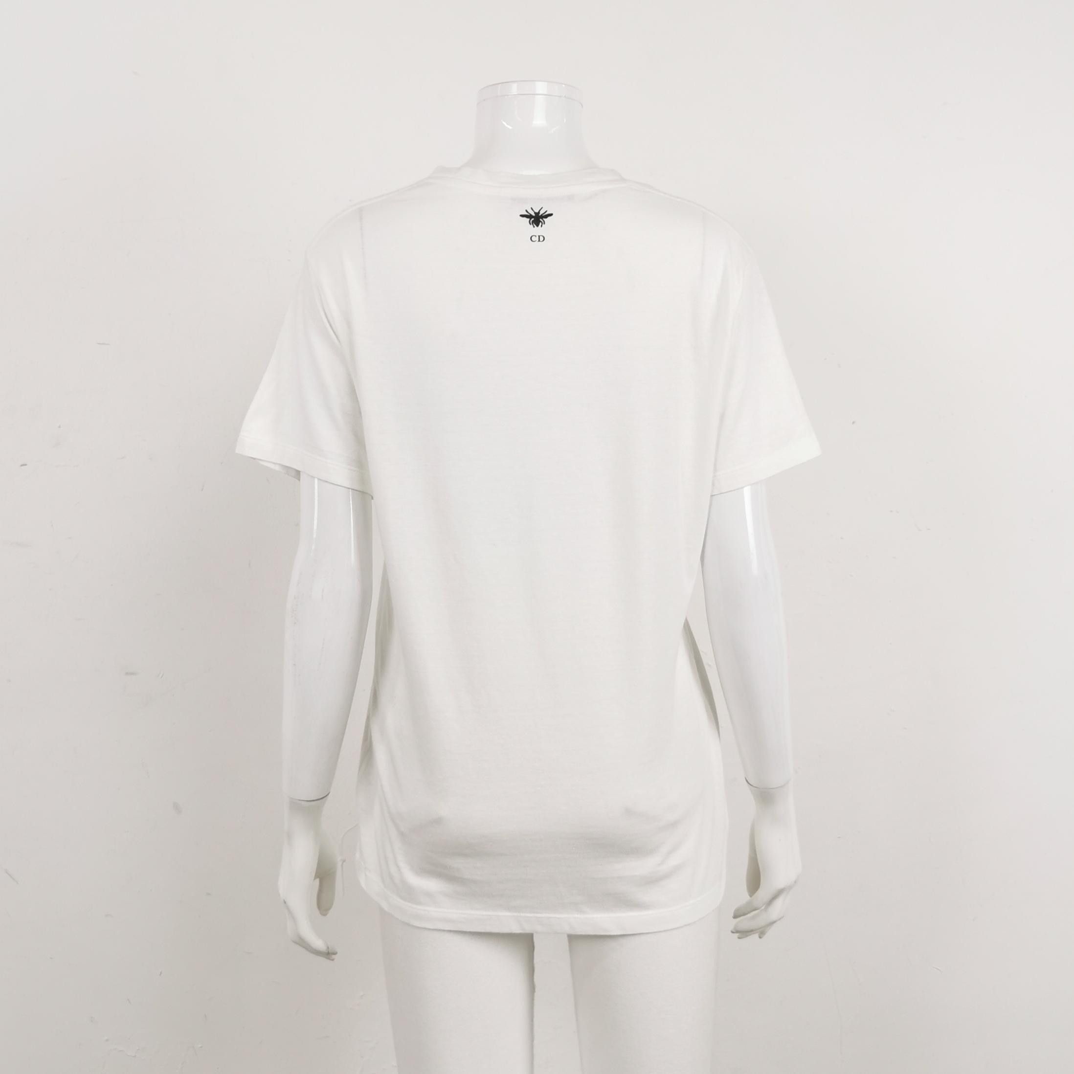 Dior Dior M Cotton-Linen Tiger Print Logo Tee Size M / US 6-8 / IT 42-44 - 4 Thumbnail