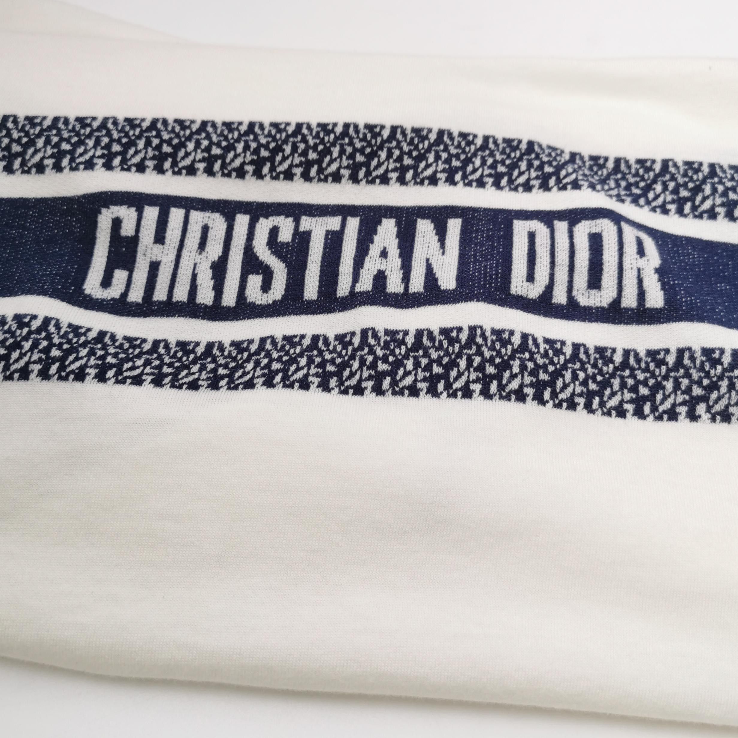 Dior Dior XS Cotton Logo Crew Neck T-Shirt Size XS / US 0-2 / IT 36-38 - 5 Thumbnail