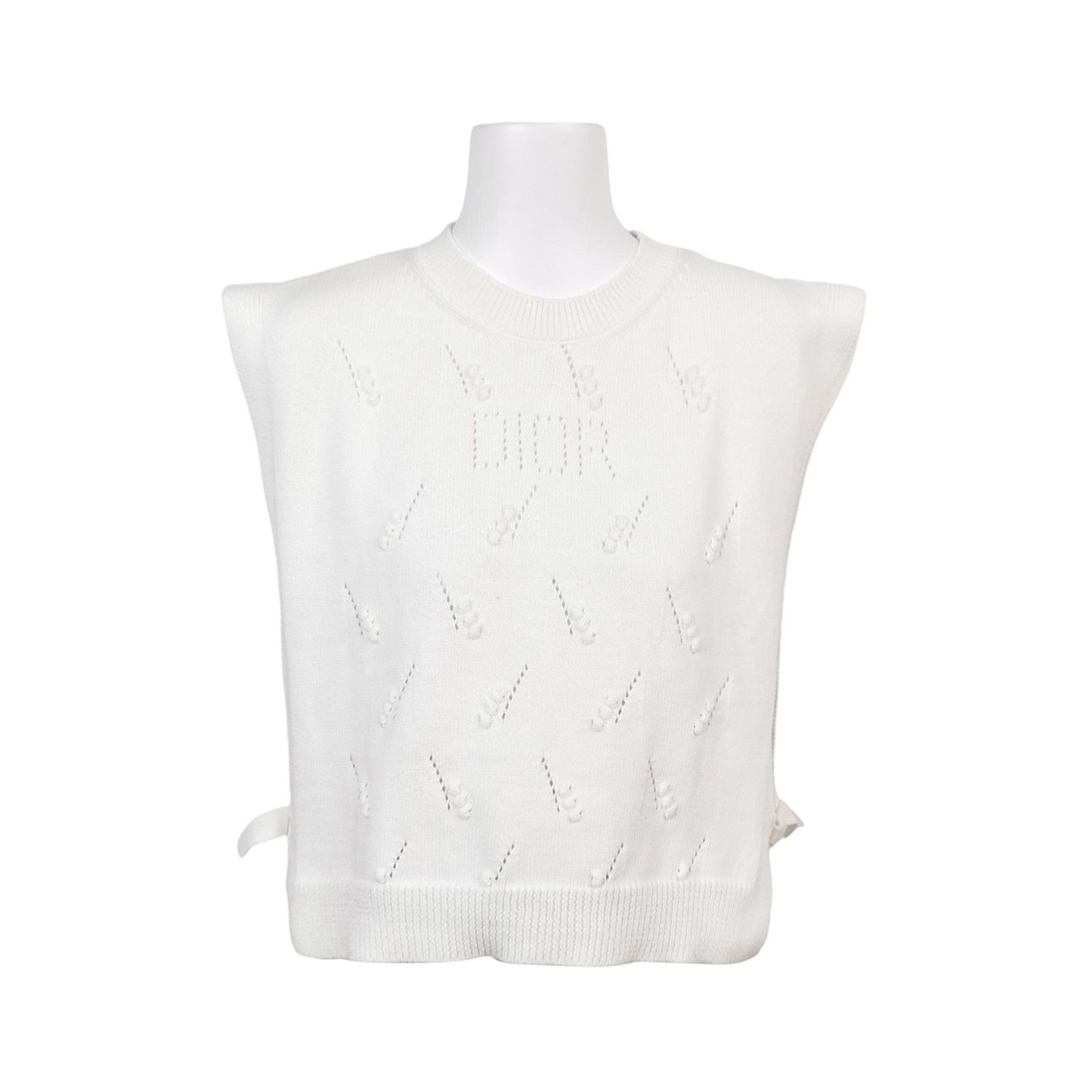 Dior Dior Kids White Cotton Round Neck Vest Size XS / US 0-2 / IT 36-38 - 2 Thumbnail