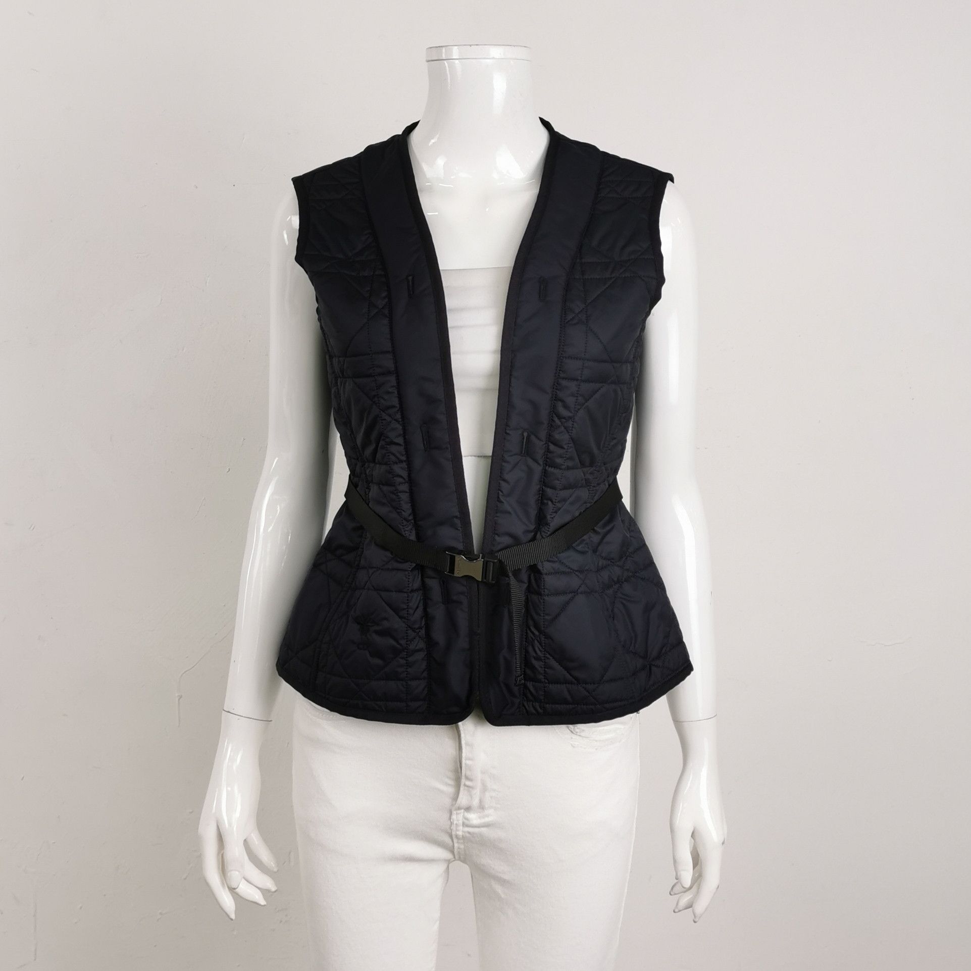 Dior Dior Cotton Single-Breasted Lapel Waist-Tie Coat Size M / US 6-8 / IT 42-44 - 6 Thumbnail