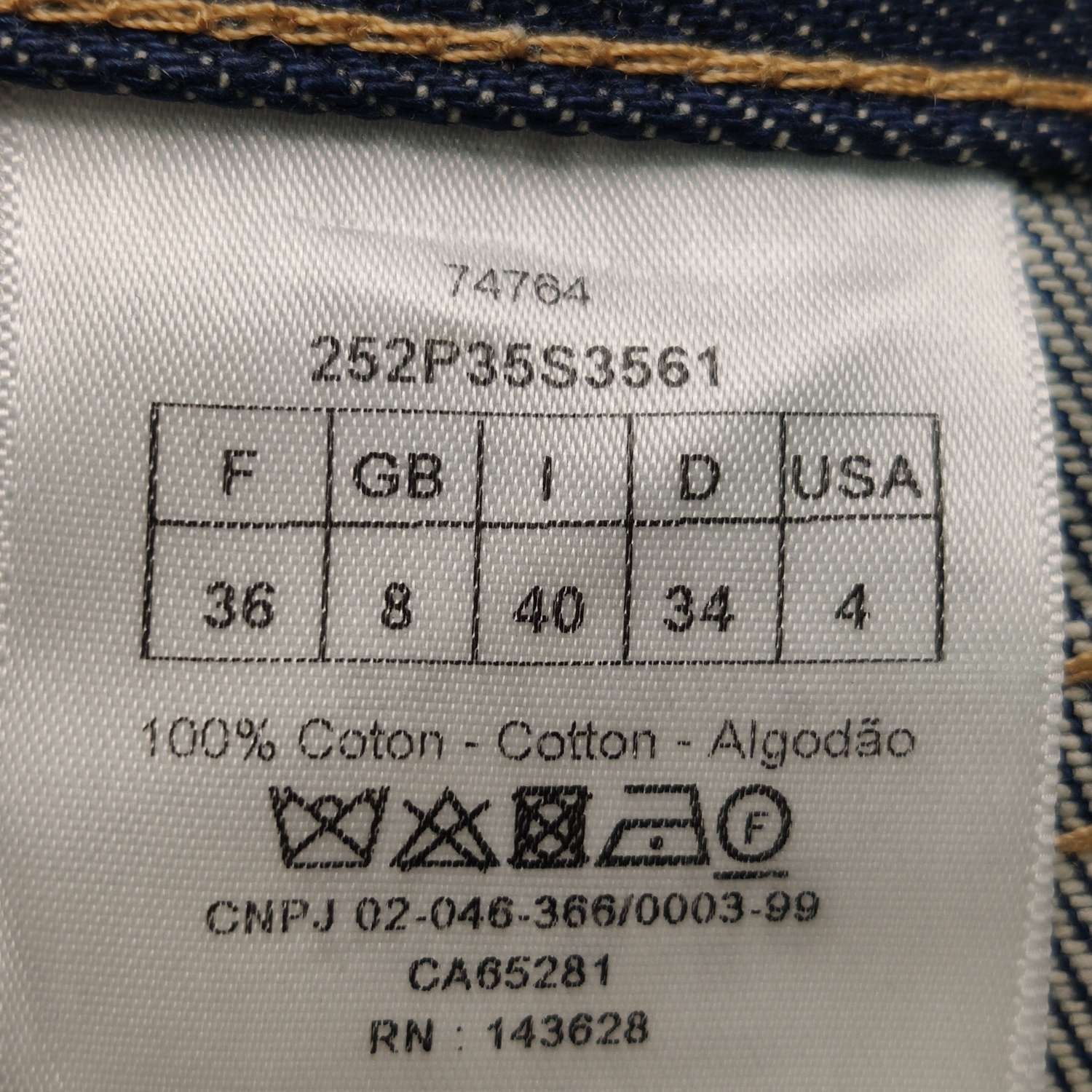 Dior Dior Cotton Denim Long Pants S/US4 Size 26" / US 2 / IT 38 - 16 Thumbnail