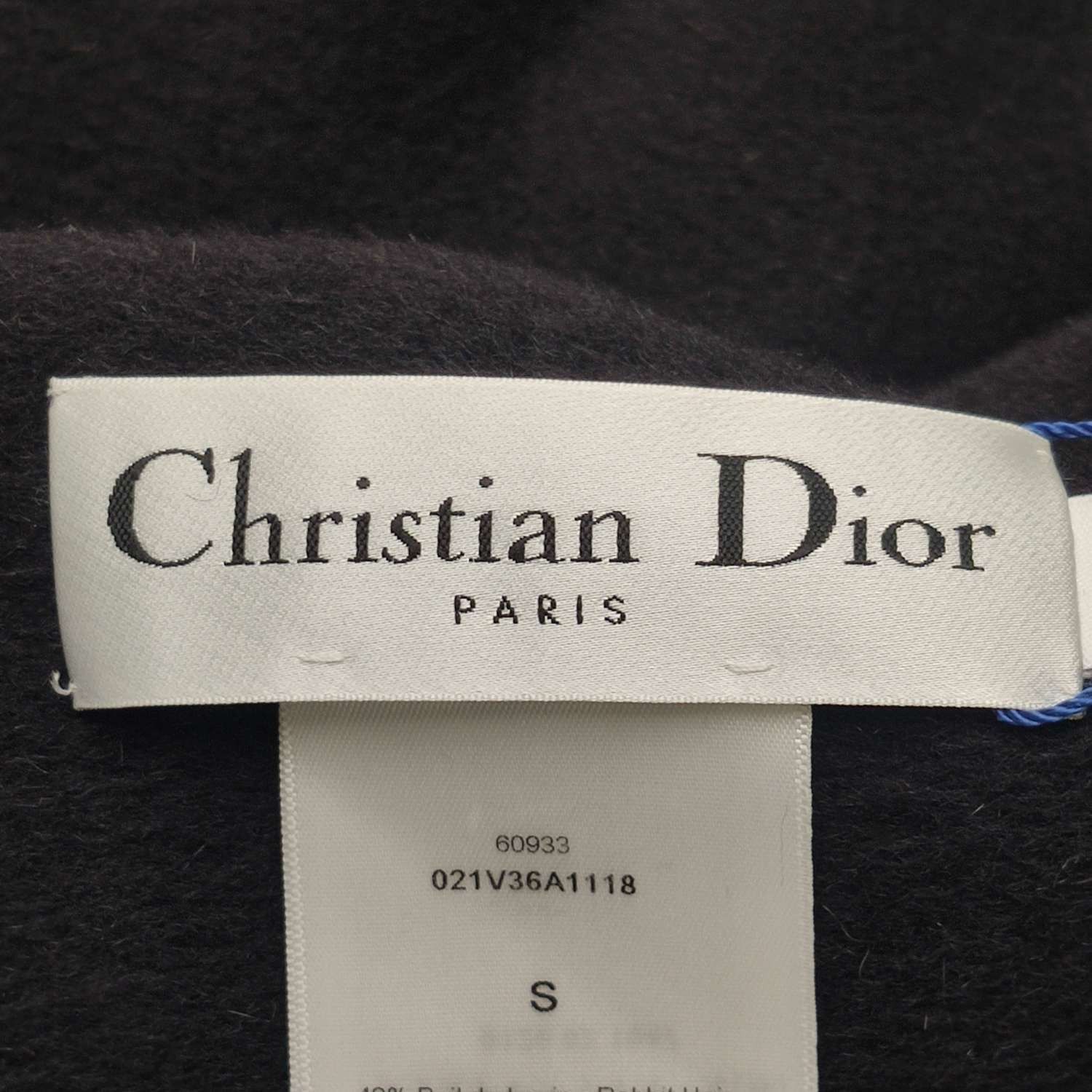 Dior Dior Rabbit Wool Blend Solid Logo Fringe Shawl Cape S Size S / US 4 / IT 40 - 9 Thumbnail