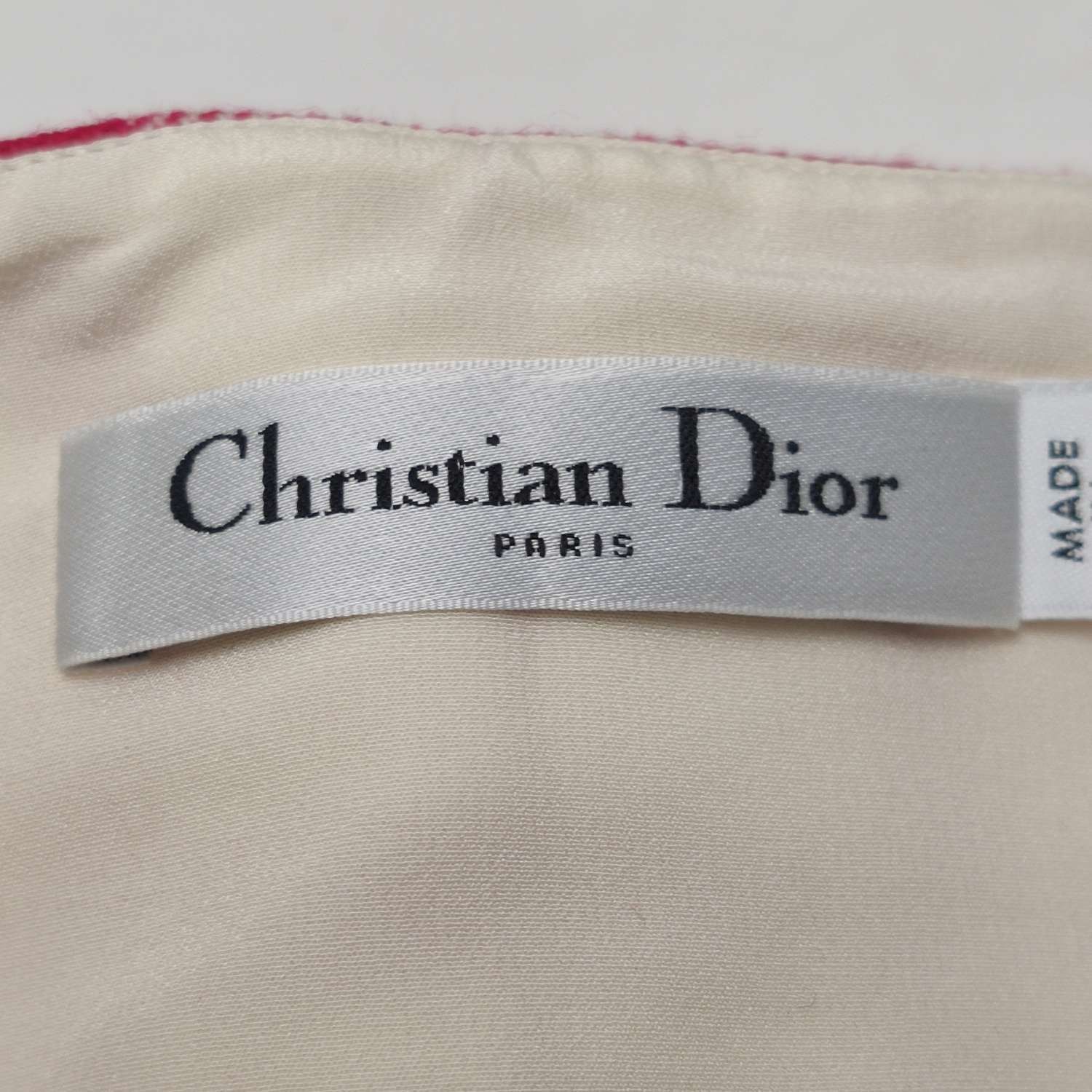 Dior Red Plaid Crop Top with Front Zipper Size M / US 6-8 / IT 42-44 - 9 Thumbnail