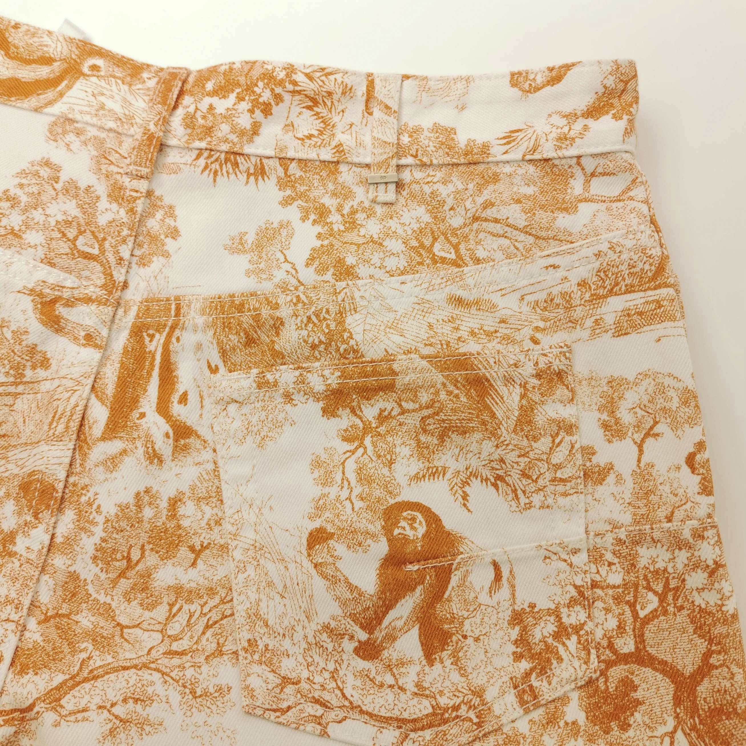 Dior Dior Dioriviera Cotton Toile Print Shorts Size 29" - 6 Thumbnail
