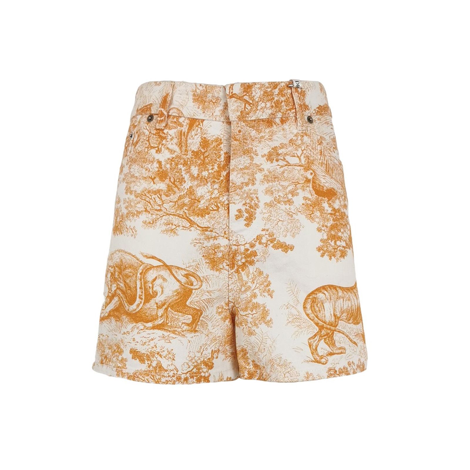 Dior Dior Dioriviera Cotton Toile Print Shorts Size 29" - 2 Thumbnail