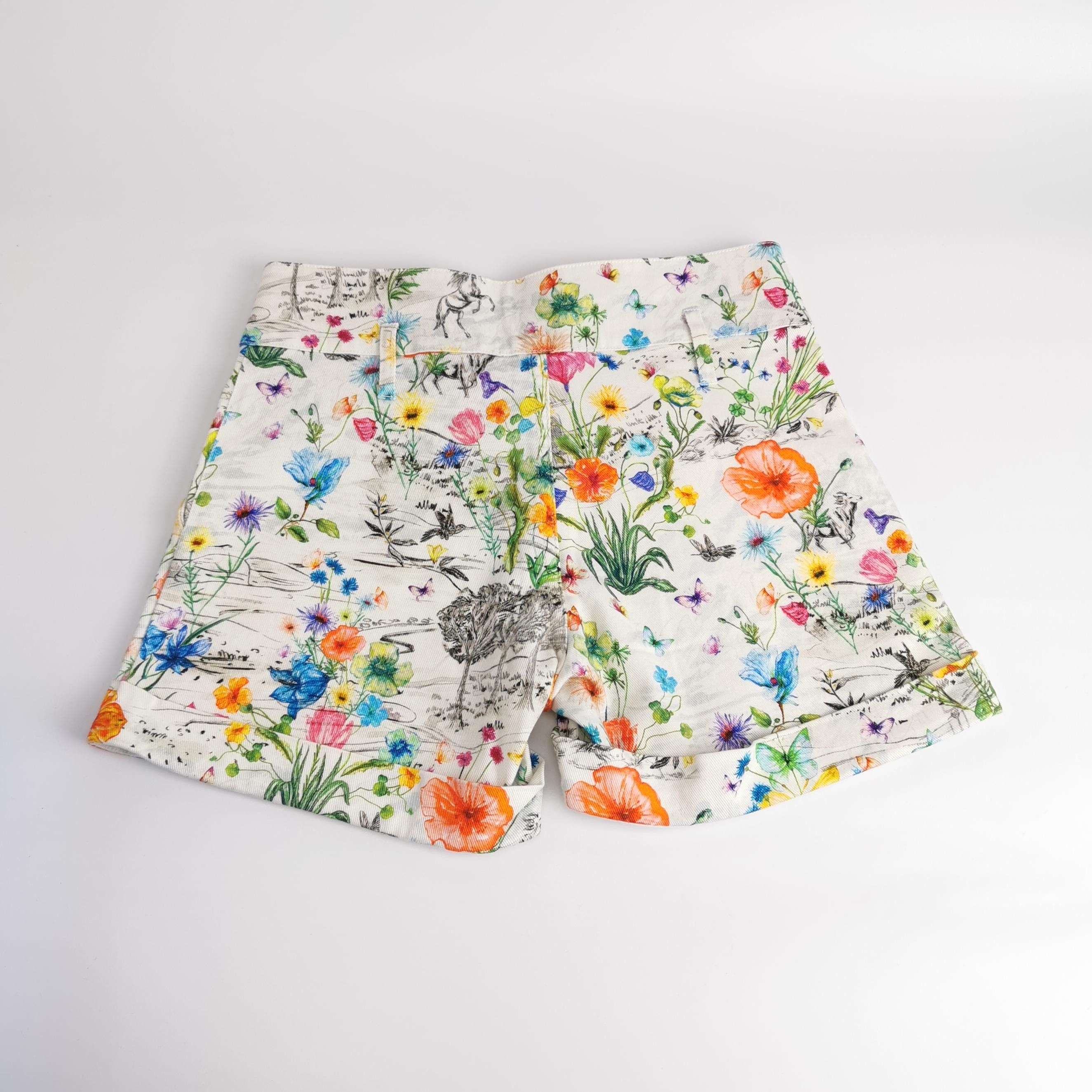 Dior Dior Dioriviera Cotton Floral Print Shorts US6 Size 28" / US 6 / IT 42 - 3 Thumbnail