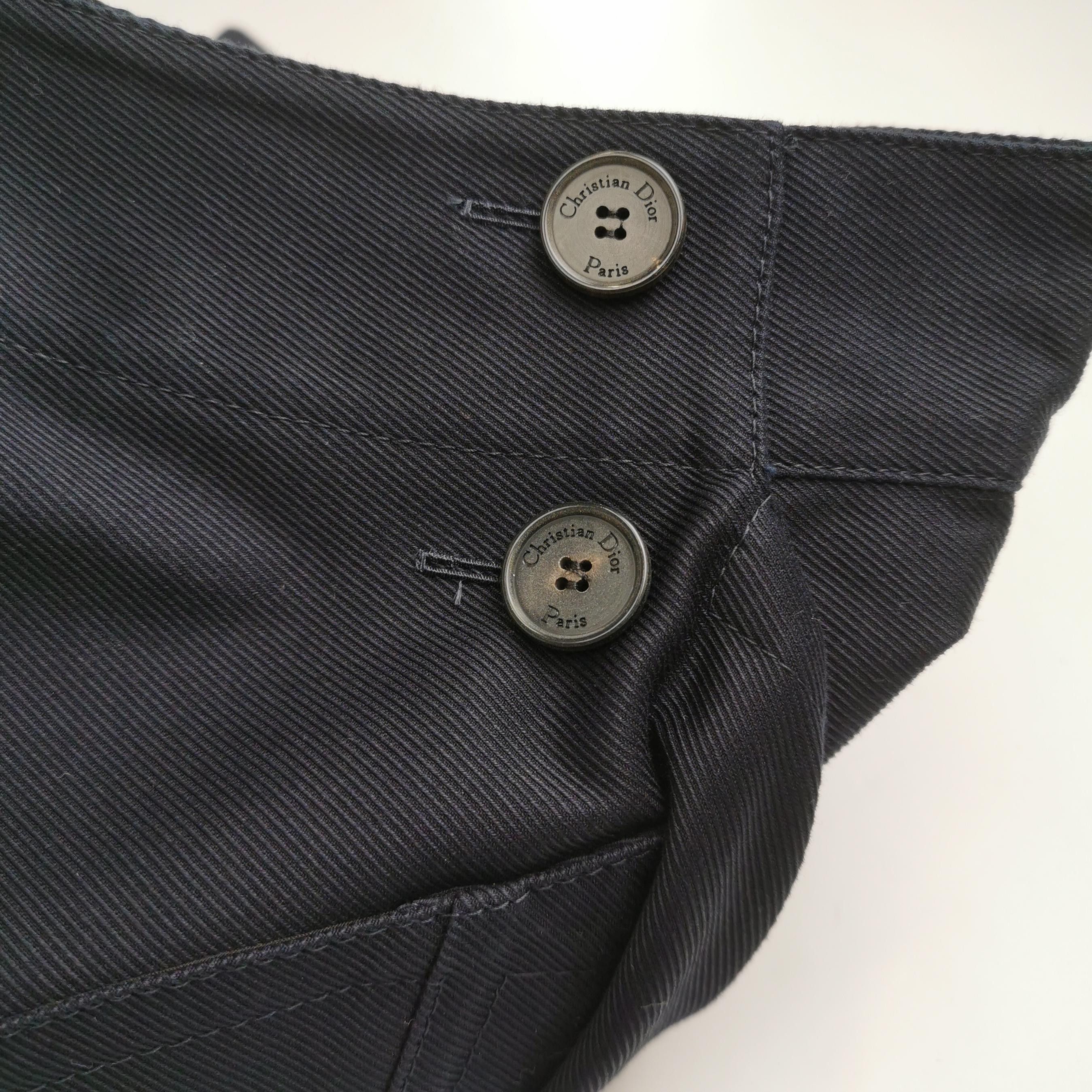Dior Dior Black A-Line Skirt with Pocket Buttons Size 28" / US 6 / IT 42 - 6 Thumbnail