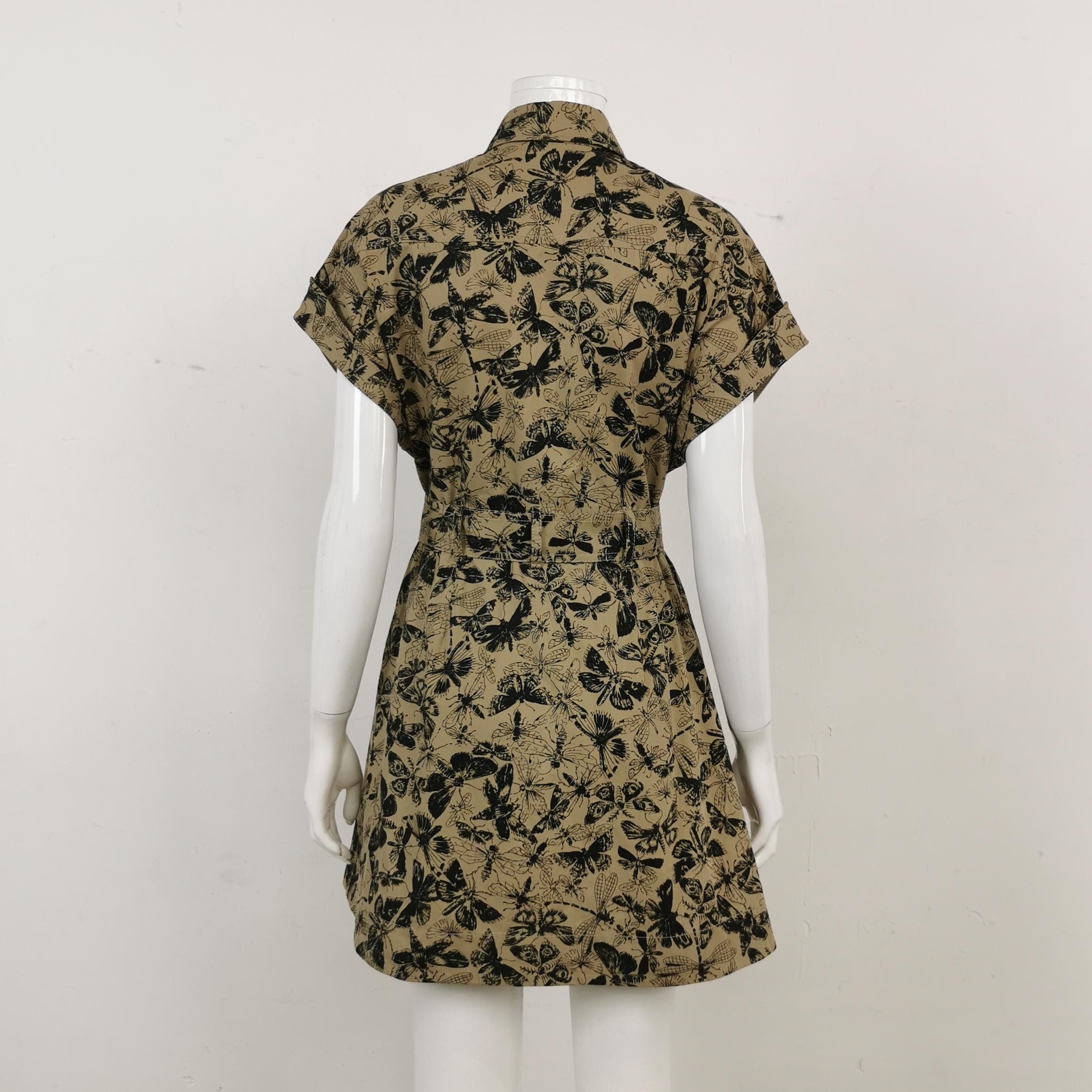 beaded midi dress with sleeves Christian Dior 3-in-1 Macrocannage Trench Coat Dress Beige Cotton Size –  Celebrity Owned main image 1