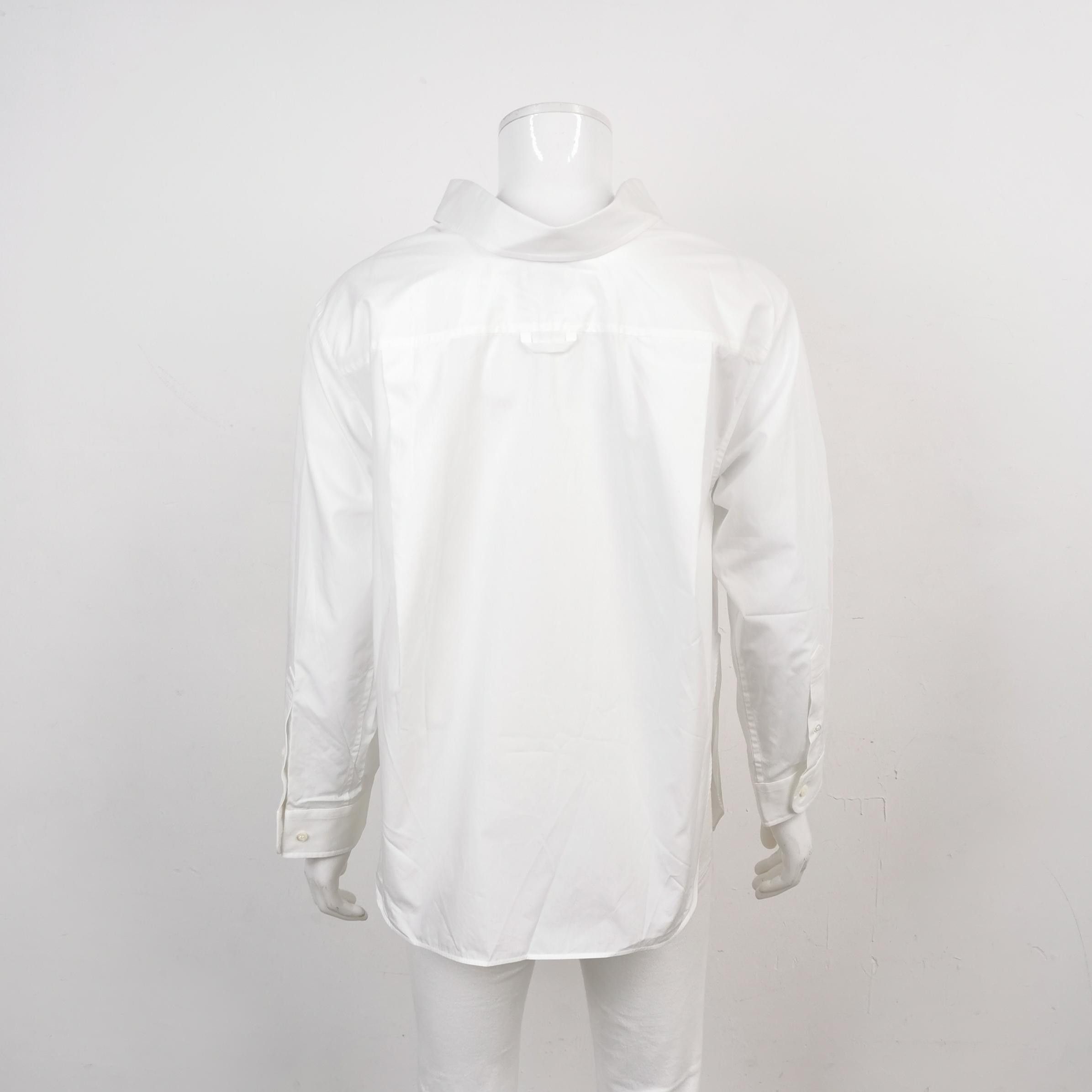 Balenciaga Balenciaga White Cotton Spread Collar Shirt XXXS Size US XXS / EU 40 - 3 Thumbnail