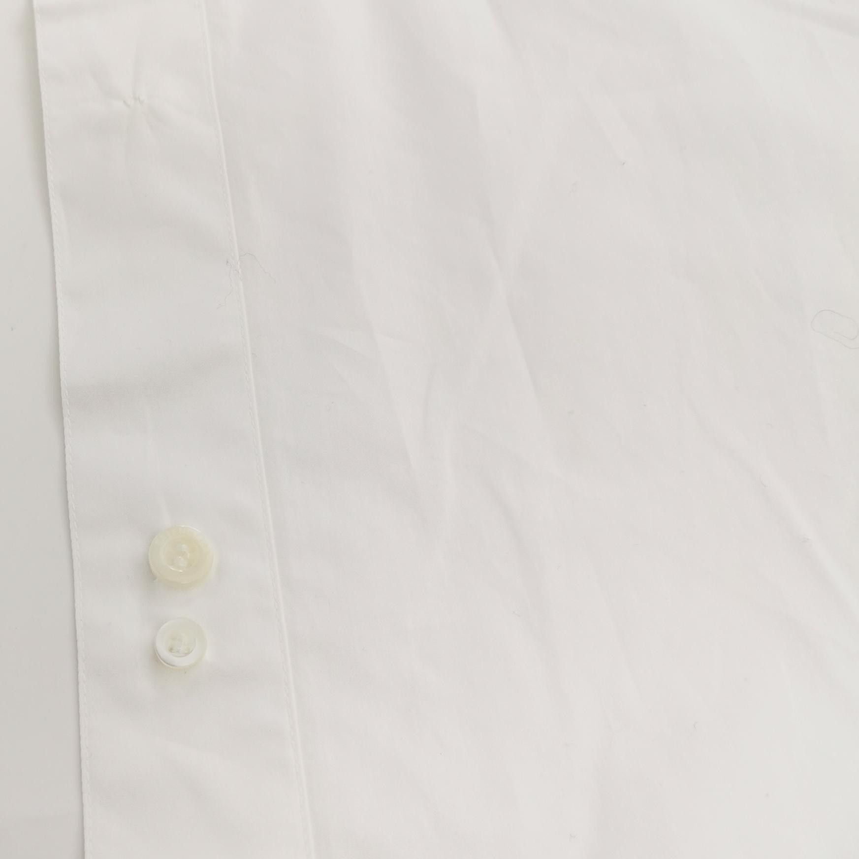 Balenciaga Balenciaga White Cotton Spread Collar Shirt XXXS Size US XXS / EU 40 - 8 Thumbnail