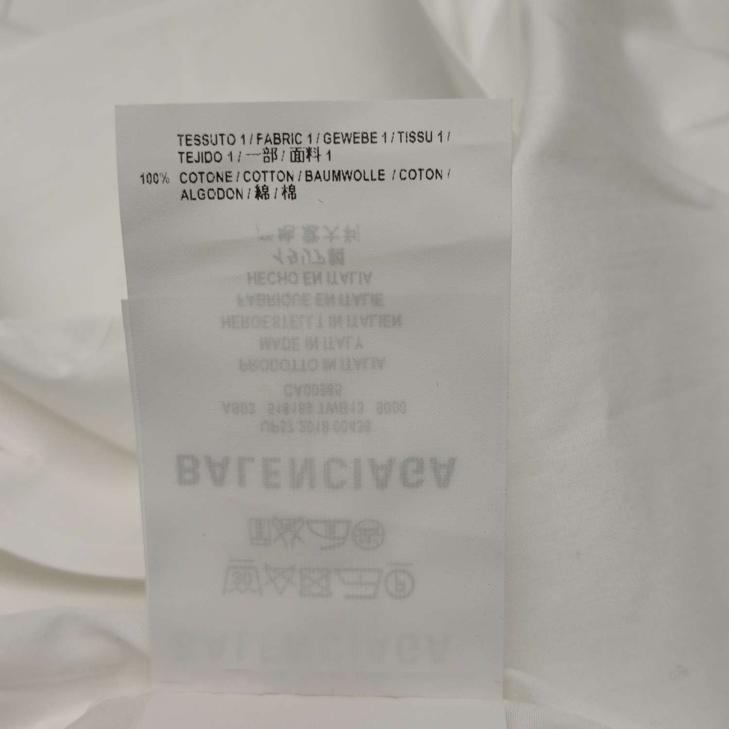 Balenciaga Balenciaga White Cotton Spread Collar Shirt XXXS Size US XXS / EU 40 - 14 Thumbnail
