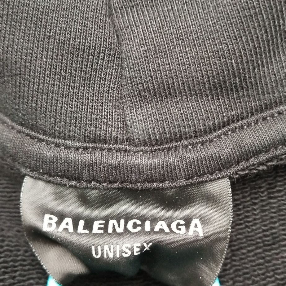 Balenciaga Balenciaga L Size BB Logo Black Hoodie Size L / US 10 / IT 46 - 10 Thumbnail