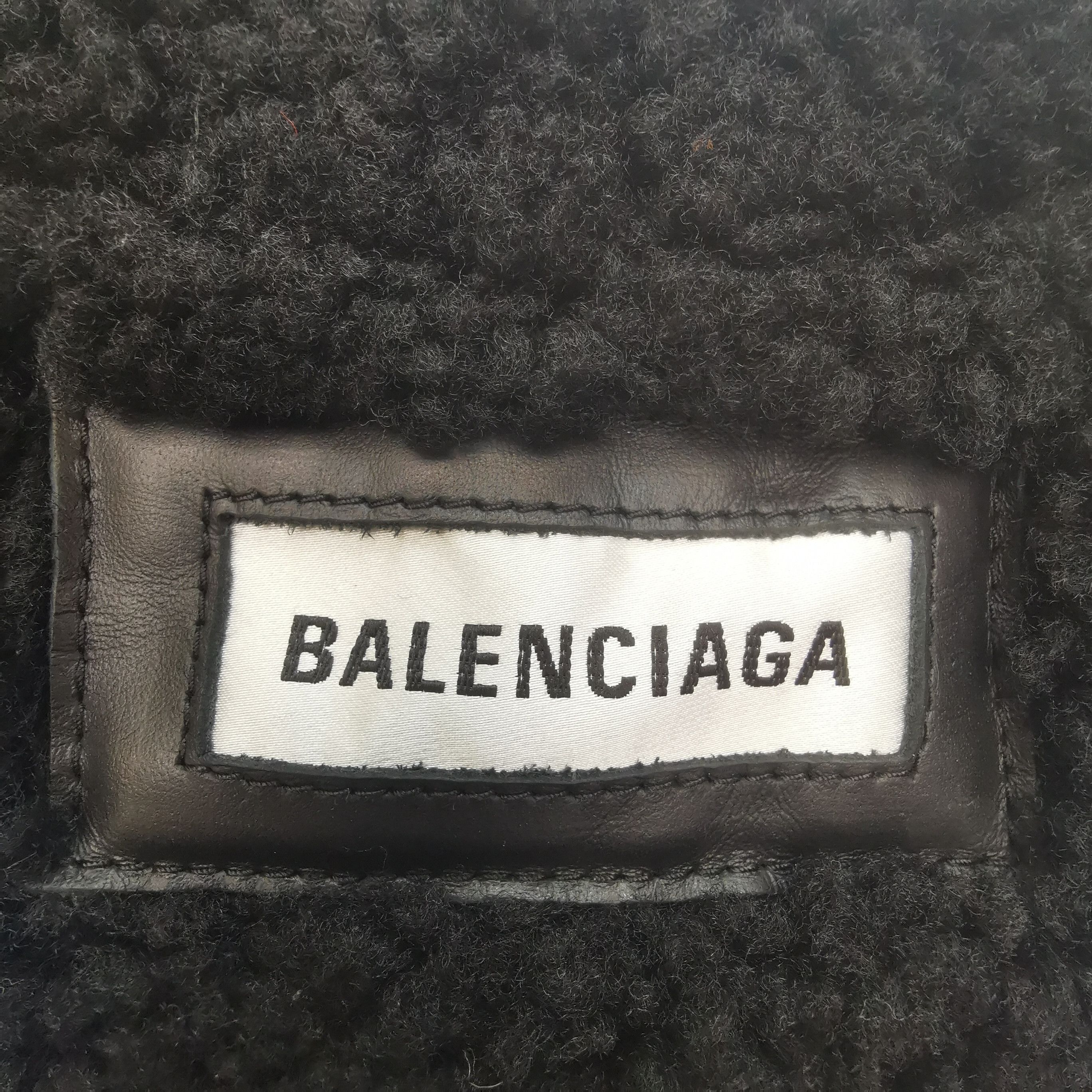 Balenciaga Balenciaga Black Shearling Collar Leather Jacket XXS Size XXS / US 00 / IT 34 - 8 Thumbnail