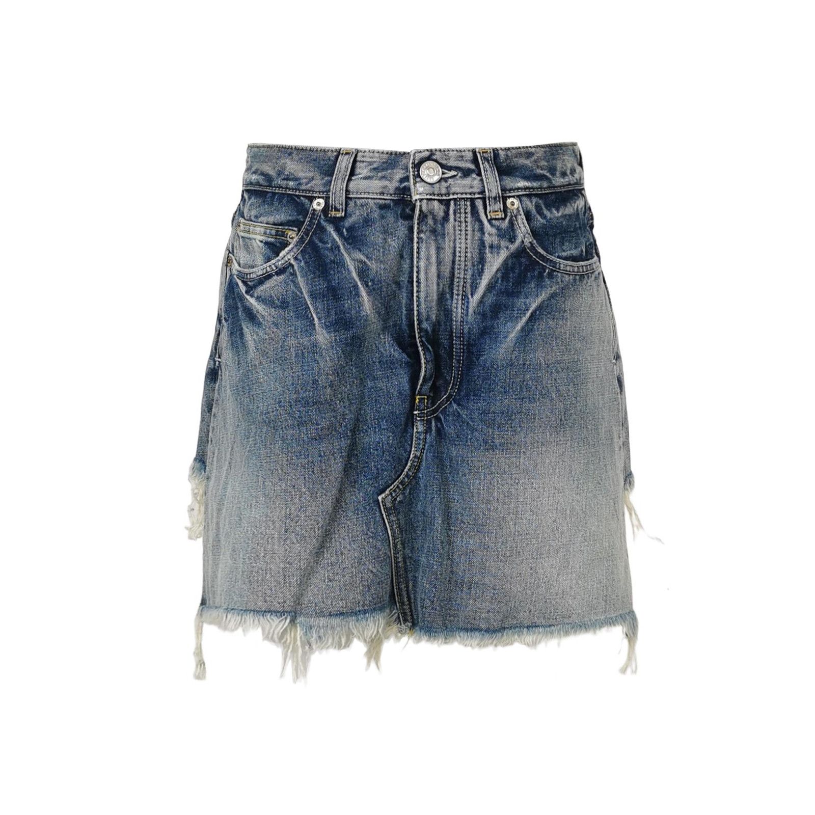 Balenciaga Balenciaga XS Denim Shorts with Letter Logo Size 36" / US 14 / IT 50 - 2 Thumbnail