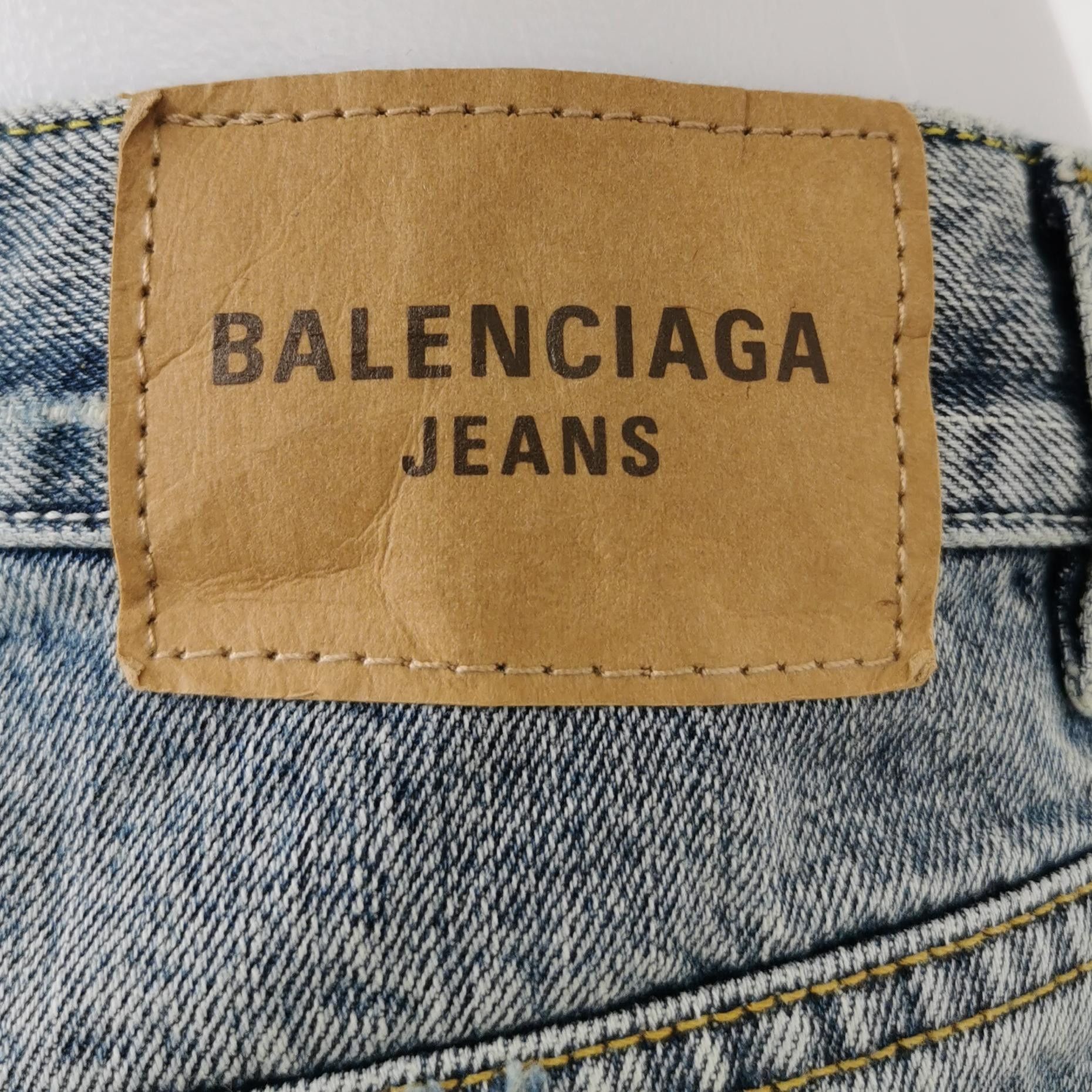 Balenciaga Balenciaga XS Denim Shorts with Letter Logo Size 36" / US 14 / IT 50 - 5 Thumbnail