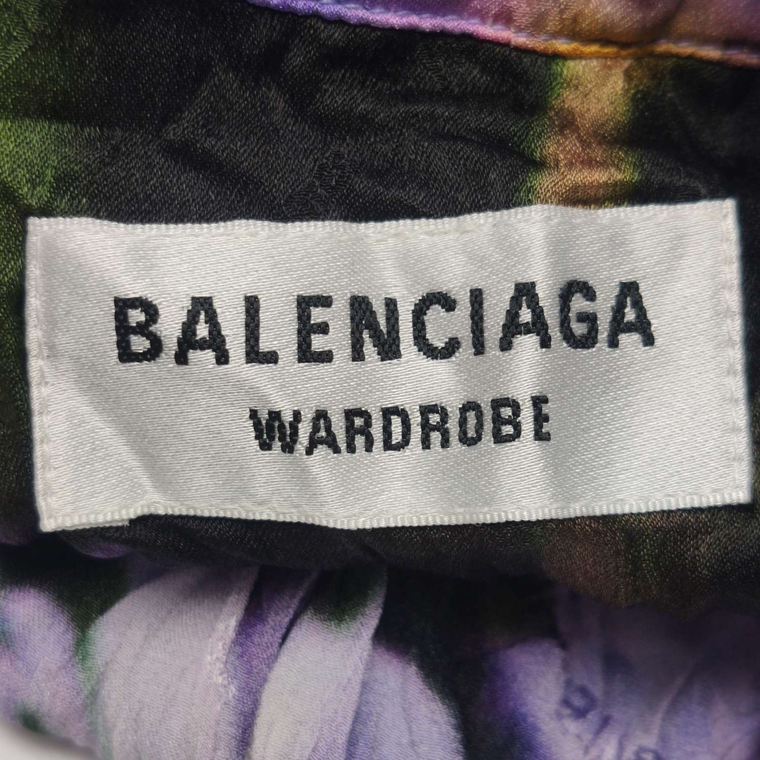 Balenciaga Balenciaga Purple Floral Silk Collared Shirt XXS Size XXS / US 00 / IT 34 - 14 Thumbnail