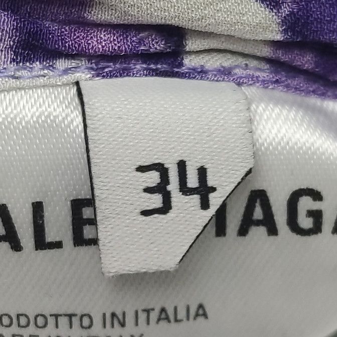 Balenciaga Balenciaga Purple Floral Silk Collared Shirt XXS Size XXS / US 00 / IT 34 - 17 Thumbnail