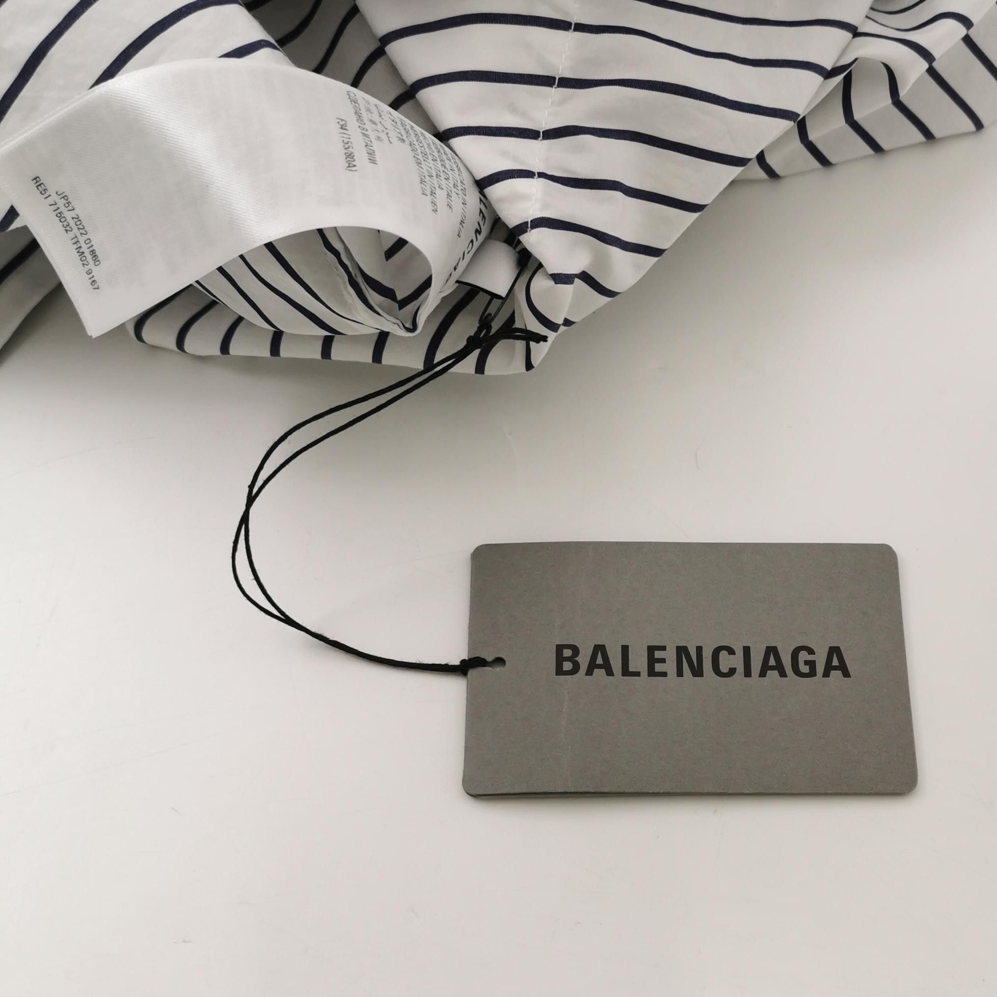 Balenciaga Balenciaga Striped Cotton Shirt XXS/34 Size XXS / US 00 / IT 34 - 9 Thumbnail