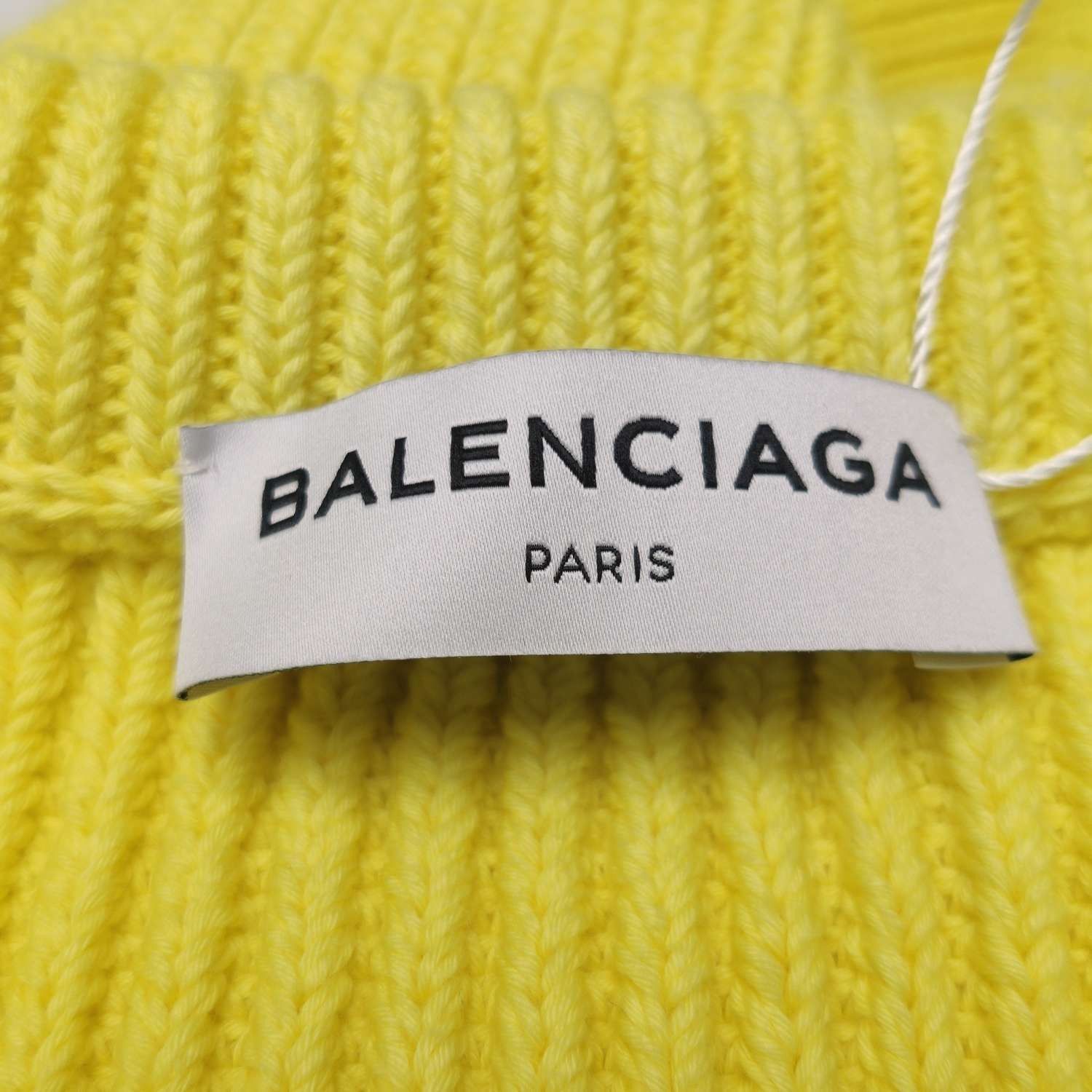 Balenciaga Balenciaga Yellow V-Neck Cotton Sweater M Size M / US 6-8 / IT 42-44 - 8 Thumbnail