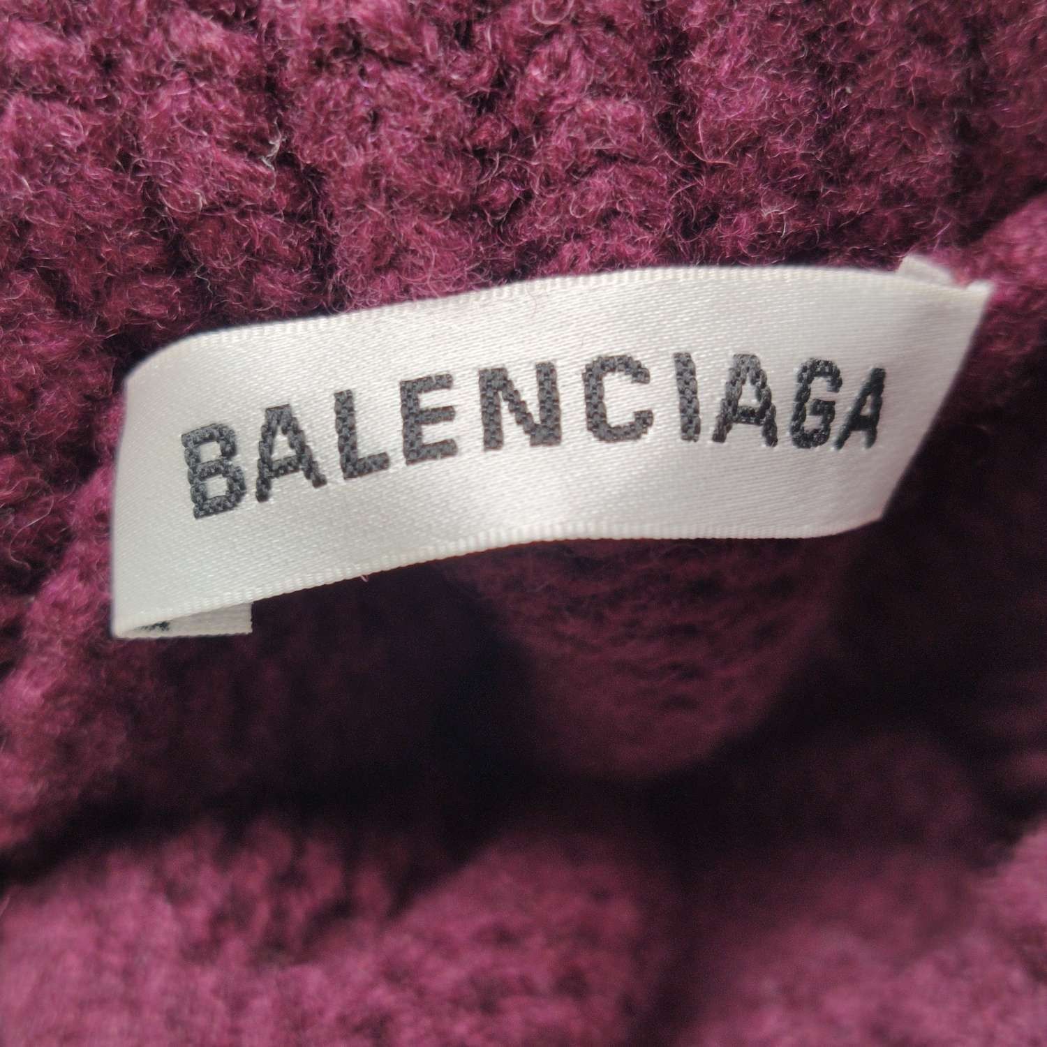 Balenciaga Oversized Maroon Turtleneck Sweater S Size S / US 4 / IT 40 - 6 Thumbnail