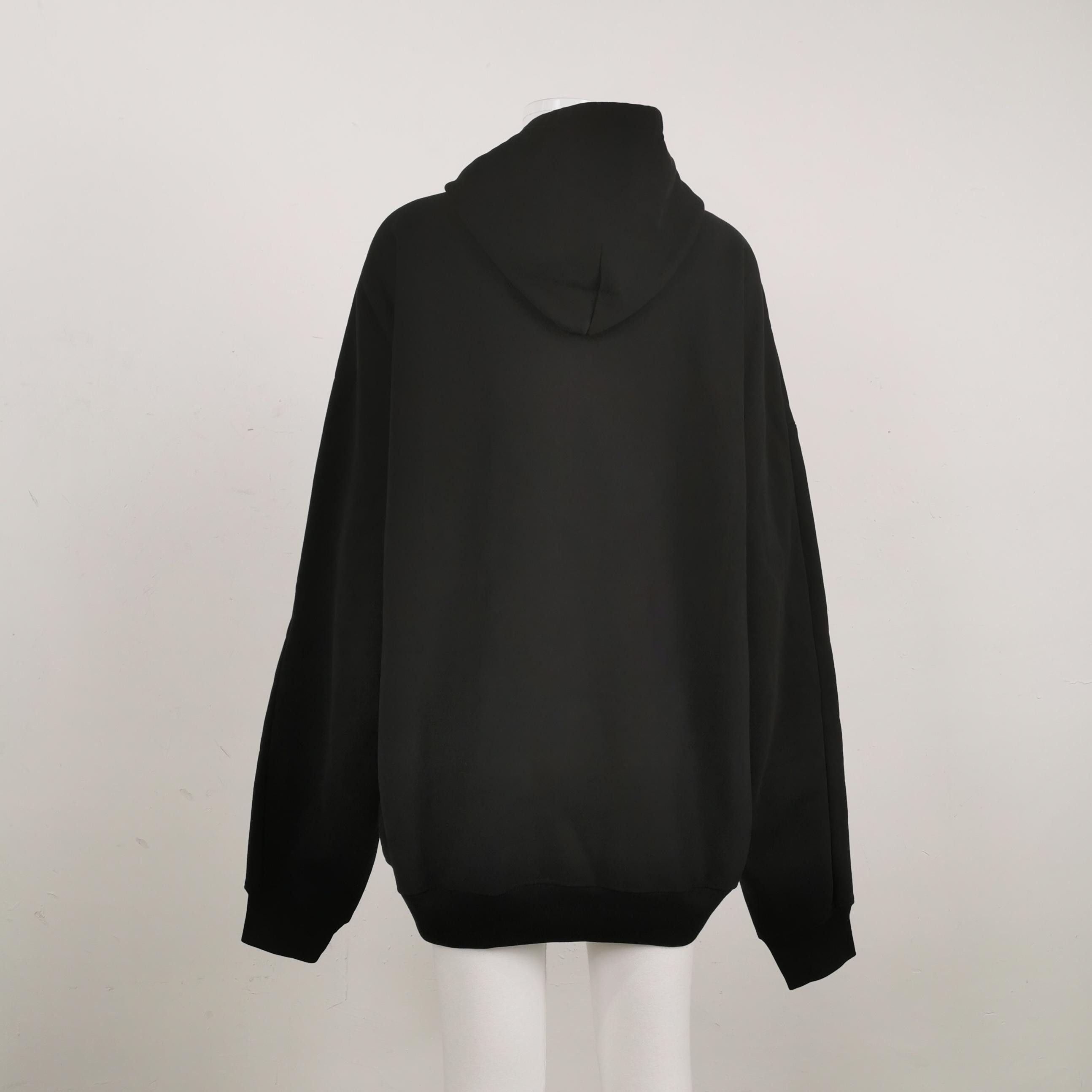 Balenciaga Balenciaga S Size Cotton Solid Hooded Sweatshirt Size S / US 4 / IT 40 - 3 Thumbnail