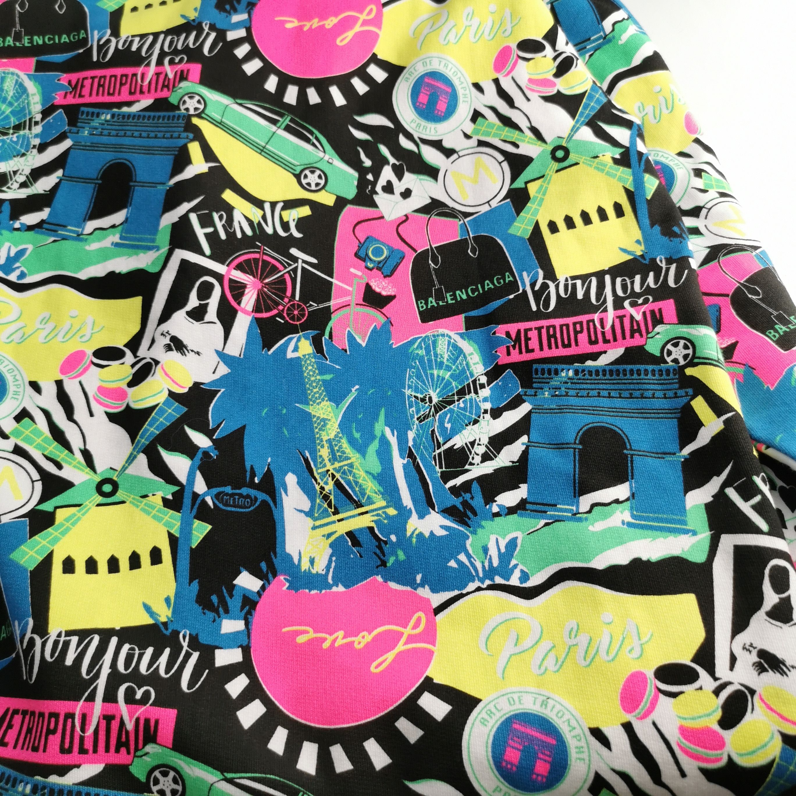 Balenciaga Balenciaga XS Cotton Graphic Print Hoodie Size XS / US 0-2 / IT 36-38 - 6 Thumbnail