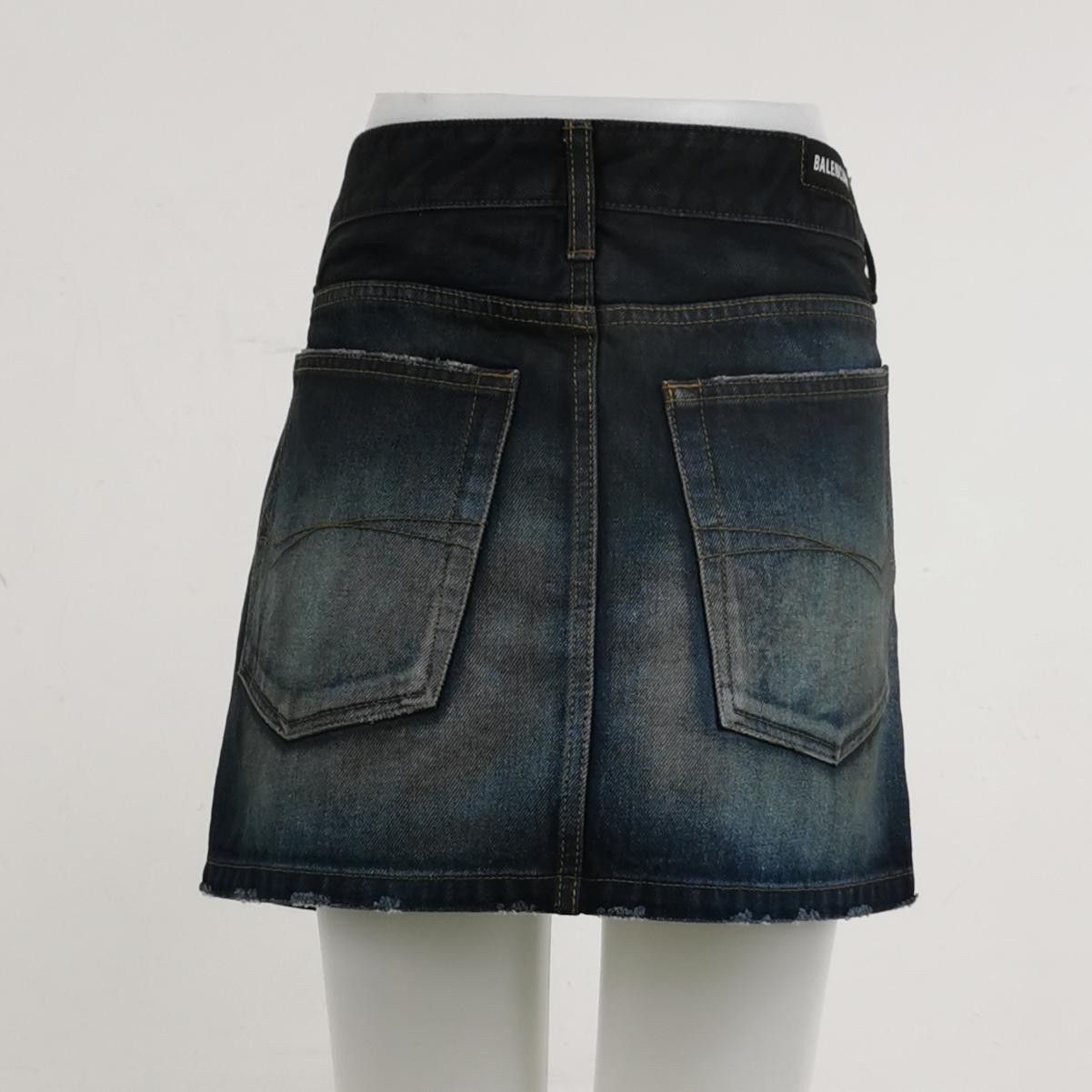 Balenciaga Balenciaga New Denim Mini Skirt Size 38 Size 38" / US 16 / IT 52 - 3 Thumbnail