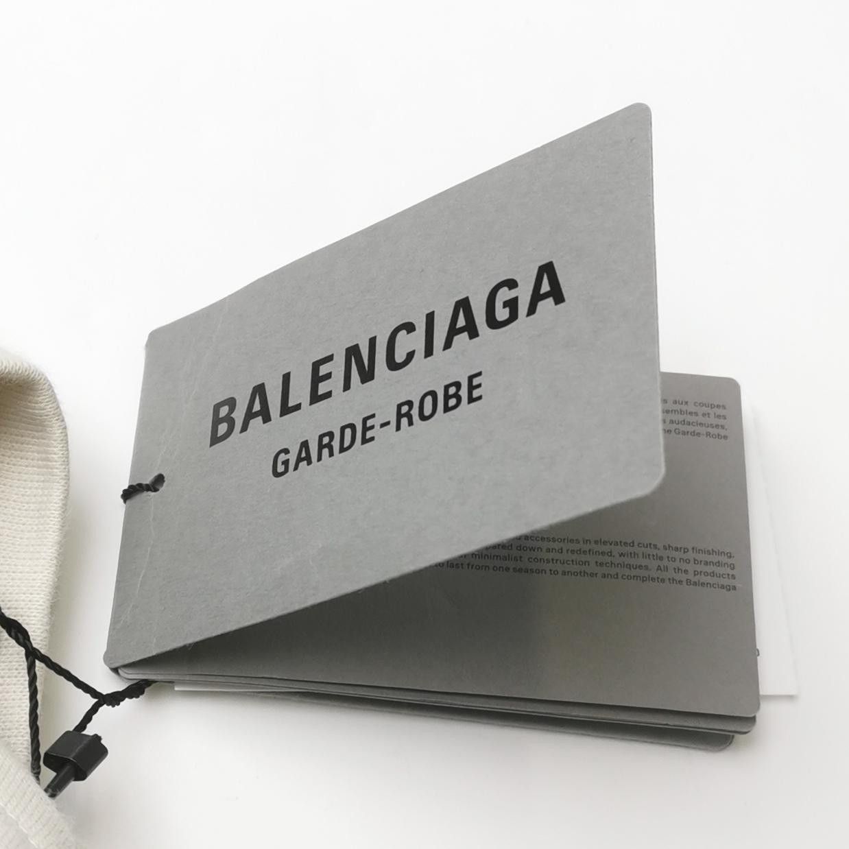 Balenciaga Balenciaga Beige Cotton Oversized Short-Sleeve Top S Size S / US 4 / IT 40 - 5 Thumbnail