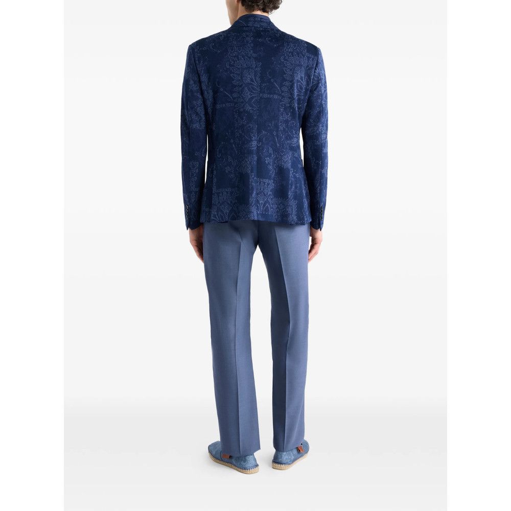Etro Etro BLUE Jackets - Suit & Dinner Jackets Size US L / EU 52-54 / 3 - 3 Thumbnail