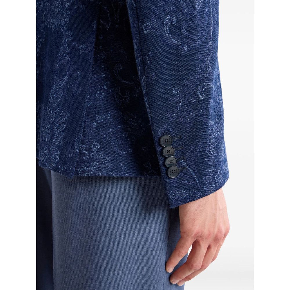 Etro Etro BLUE Jackets - Suit & Dinner Jackets Size US L / EU 52-54 / 3 - 2 Thumbnail