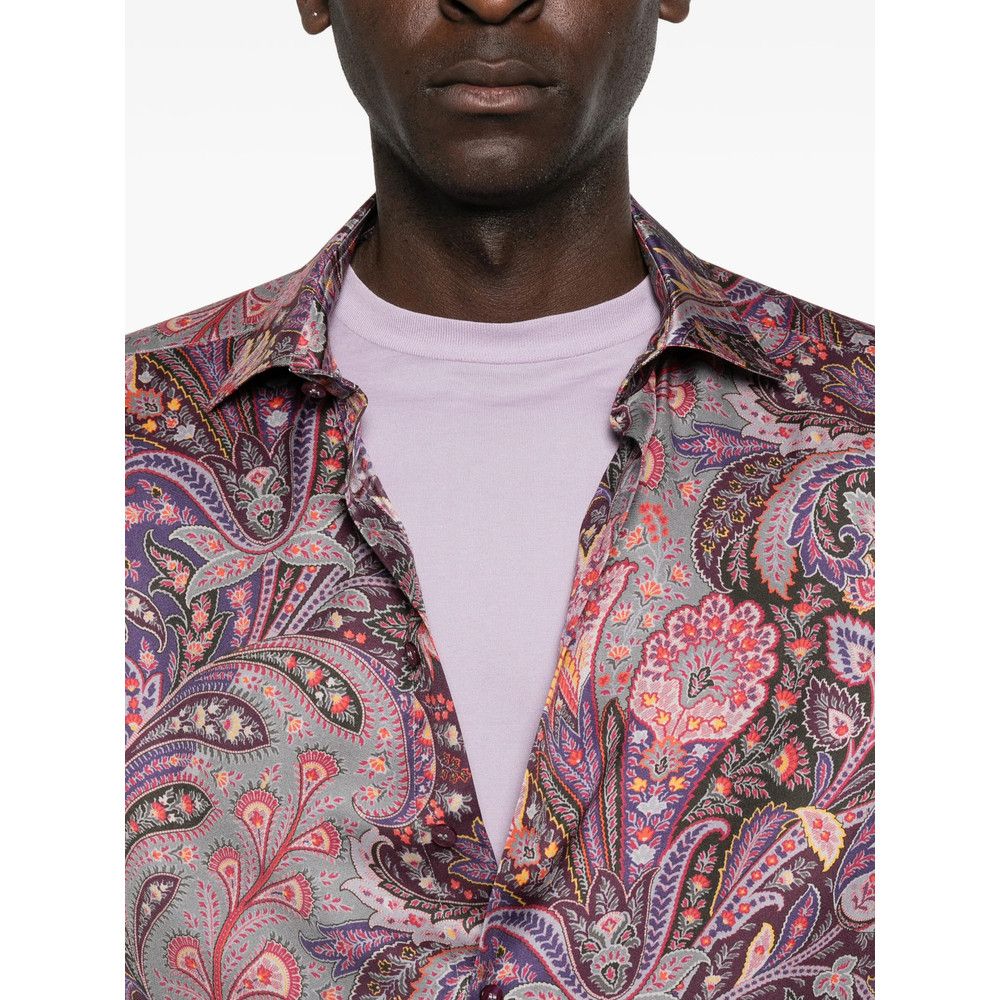 Etro Etro PURPLE Shirts Size US L / EU 52-54 / 3 - 2 Thumbnail