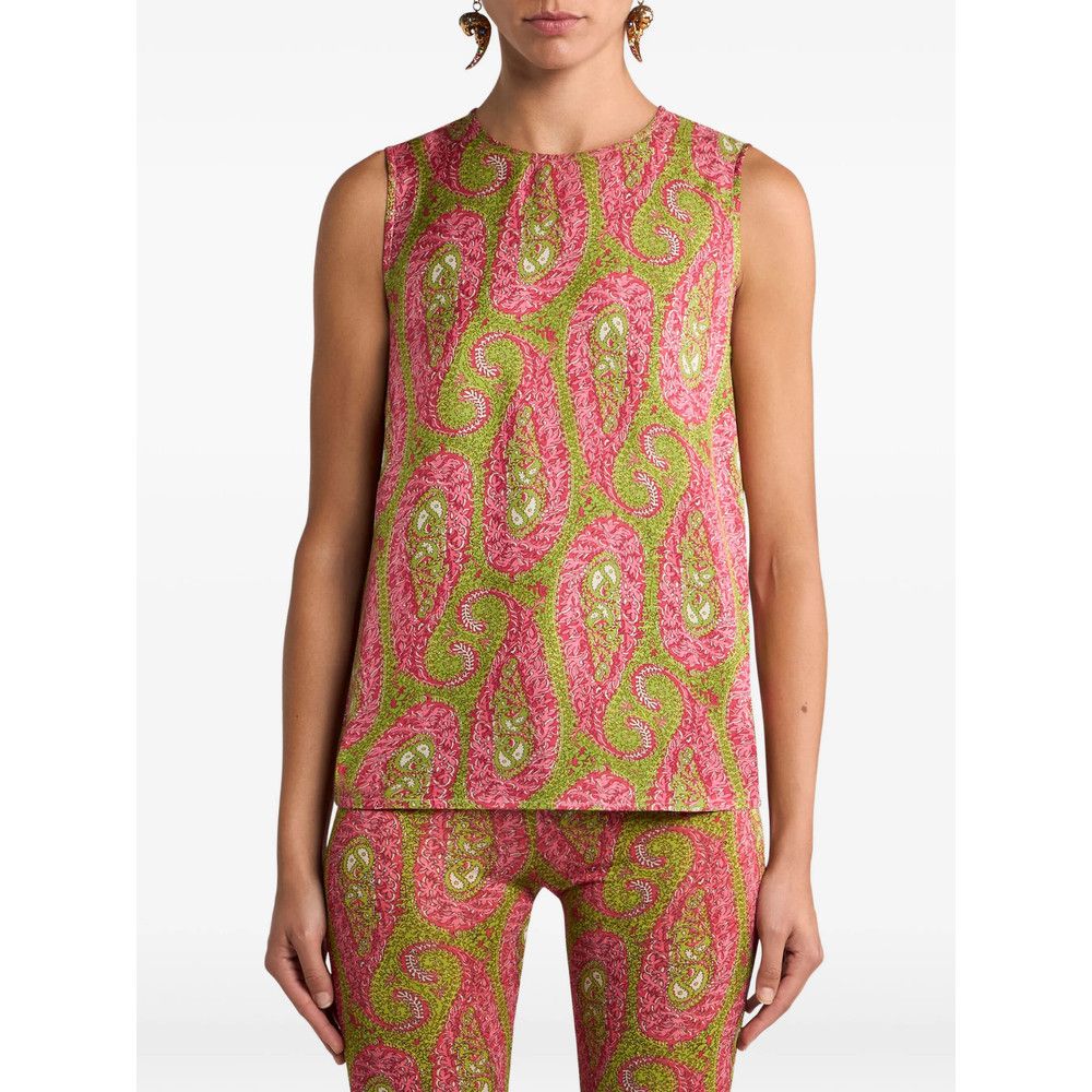 Etro PINK Tops - Vests & Tank Tops