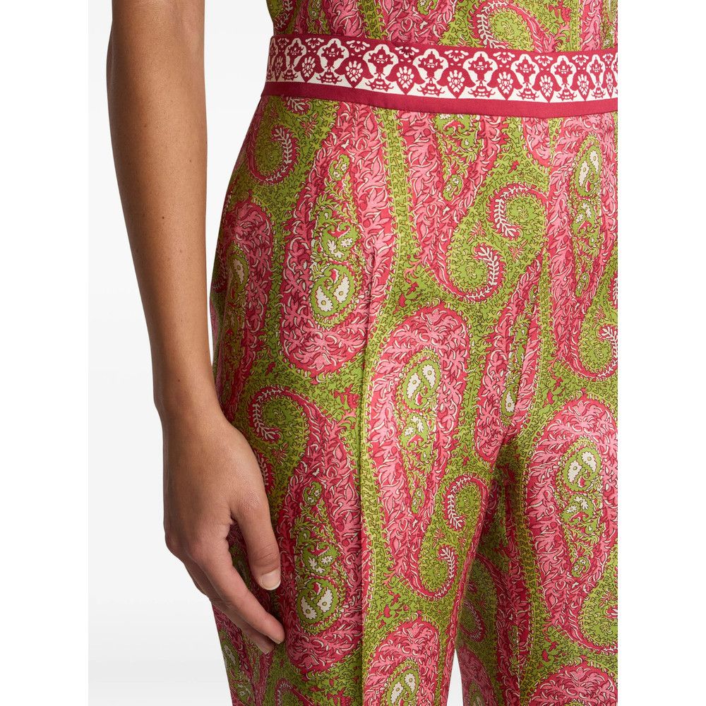 Etro Etro GREEN Trousers - Cropped Trousers Size 28" / US 6 / IT 42 - 5 Thumbnail