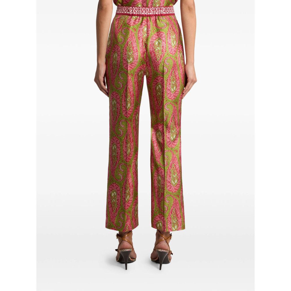Etro Etro GREEN Trousers - Cropped Trousers Size 28" / US 6 / IT 42 - 3 Thumbnail